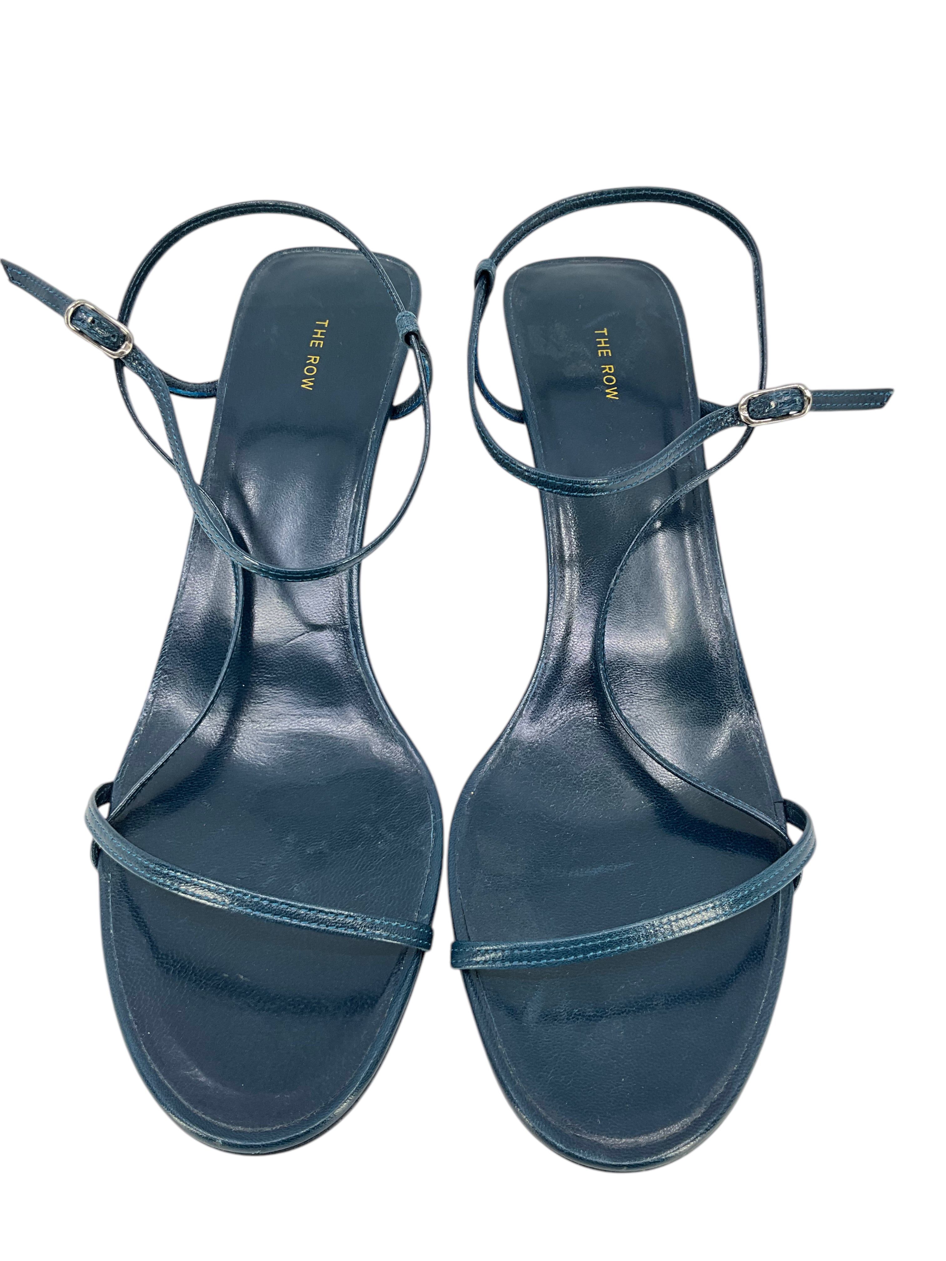 THE ROW Genuine Leather Bare Sandals Women's Size 9 - Comfortable Minimalist Nude Sandals for Summer, Beach, and Casual Outings