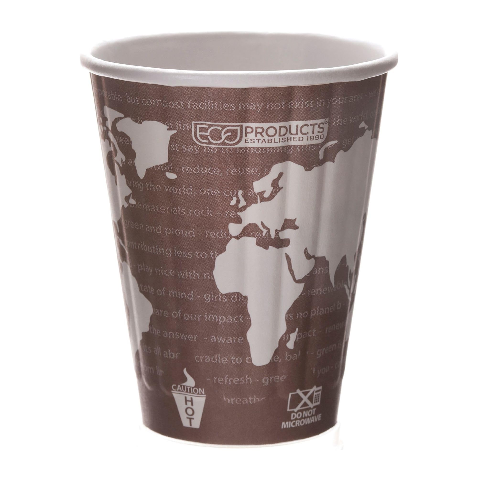 Eco-Friendly Compostable 8oz Disposable Coffee Cups - 800 Count Case, Double-Wall Insulated Hot Paper Cups with Plant-Based PLA Lining | No Sleeves Needed, Color Coded | Perfect for Offices, Cafés, and Eco-Conscious Events