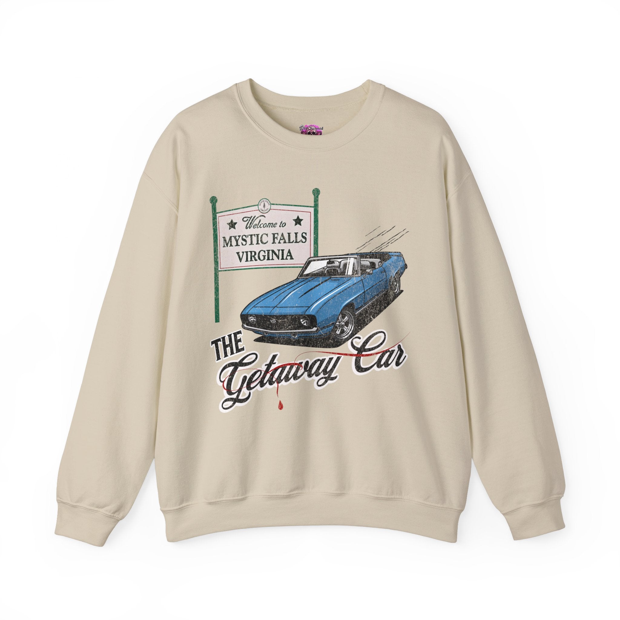 Getaway Car Crewneck Sweatshirt - Cozy Pullover for Men & Women - Perfect for Casual Outings, Road Trips, and Everyday Comfort