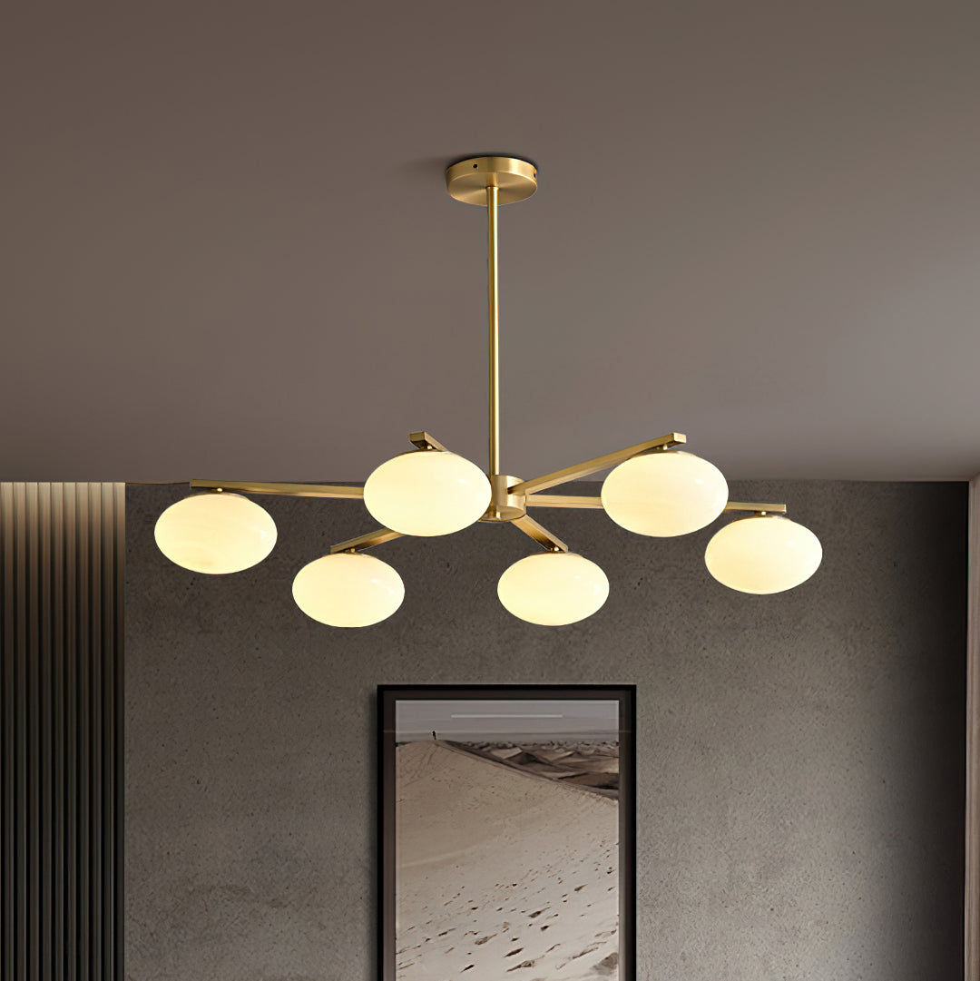 Briette Crystal Chandelier - Elegant Modern Ceiling Light Fixture for Dining Room, Living Room & Bedroom | Perfect for Home Decor, Wedding & Event Lighting