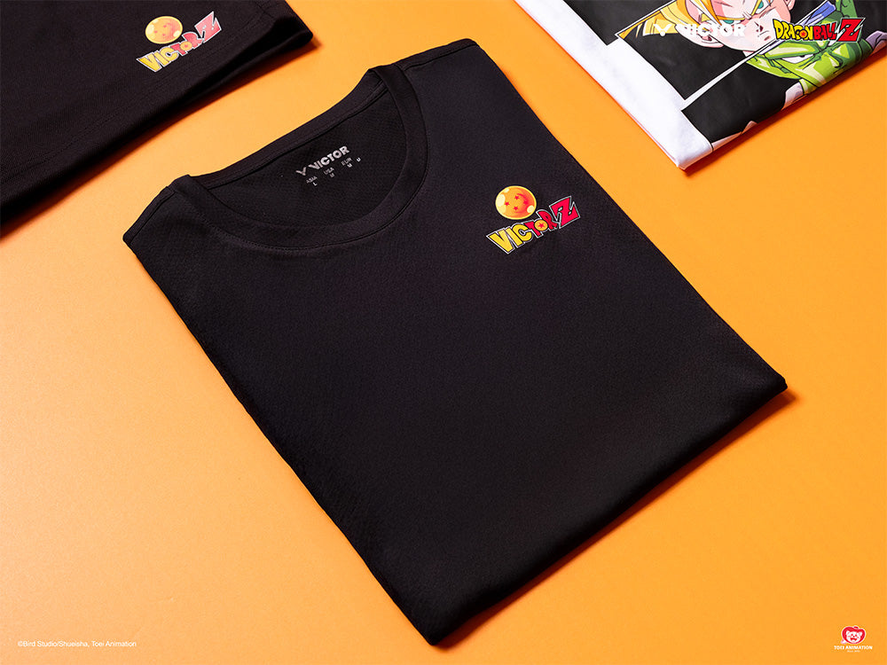 Victor x Dragon Ball Z T 504DBZ Unisex T-Shirt [Black] - Anime Graphic Tee for Casual Wear & Dragon Ball Fans