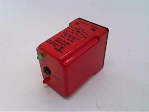 3-Phase Power Monitor 257B - 240VAC Low Voltage, Phase Reversal & Loss Detection, Auto Reset, 8-PN - Ideal for Industrial Equipment, HVAC Systems, and Motor Protection