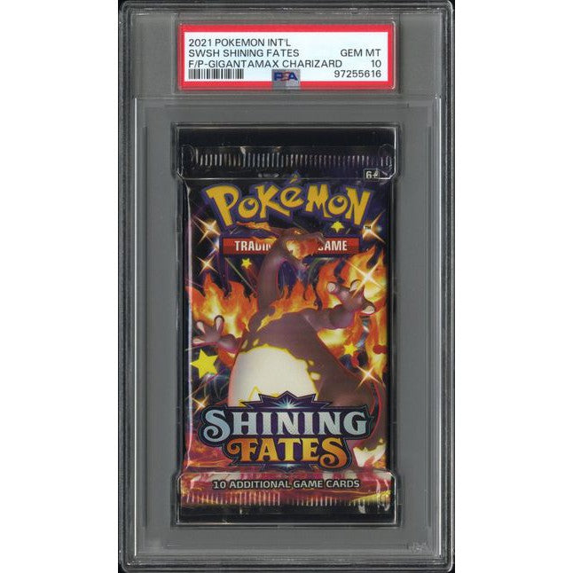 2021 Pokemon International SWSH Shining Fates Shiny Charizard VMAX PSA 10 Gem Mint - Collectible Trading Card for Pokemon Fans & Investors | Perfect for Display, Gaming & Trading