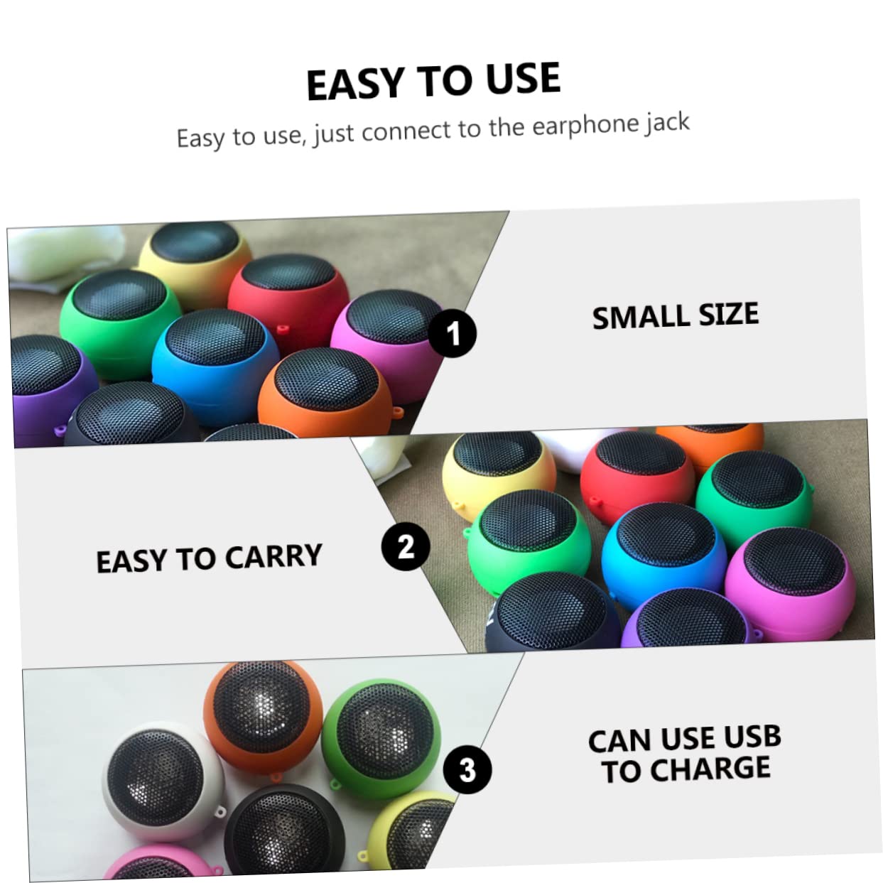 SUPVOX Portable USB Charging Stereo Speakers - Mini Wireless Bluetooth Speaker with Cable, Voice Box for Laptop, Home, Office, and Outdoor Use