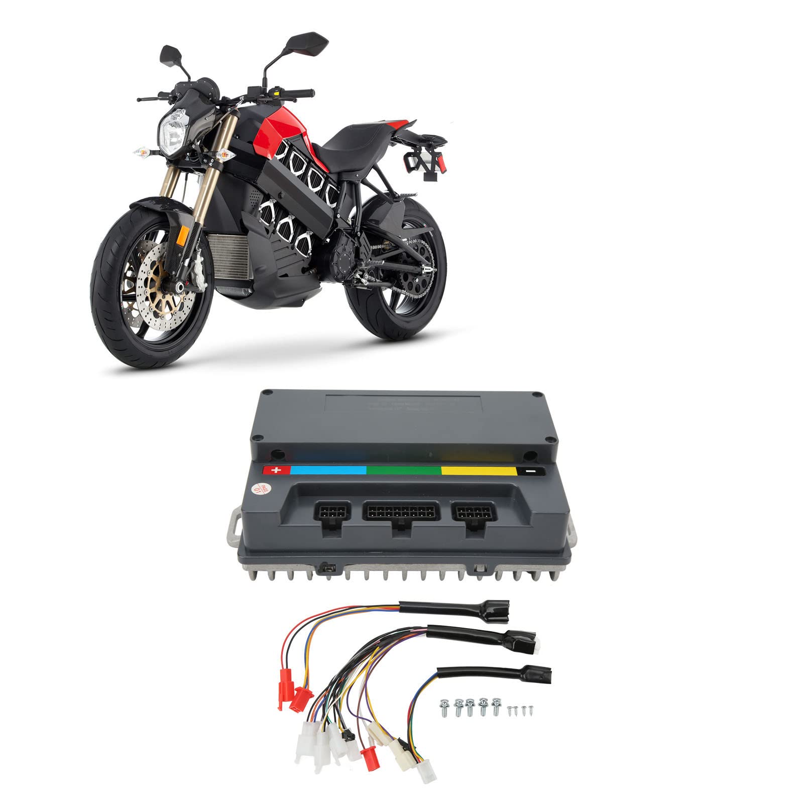 VOTOL EM50SP 3960W Electric Motorcycle Controller - IP67 Waterproof, PC Programmable Sine Wave Controller for E-Bikes & Scooters | Perfect for Off-Road, Commuting & Performance Upgrades