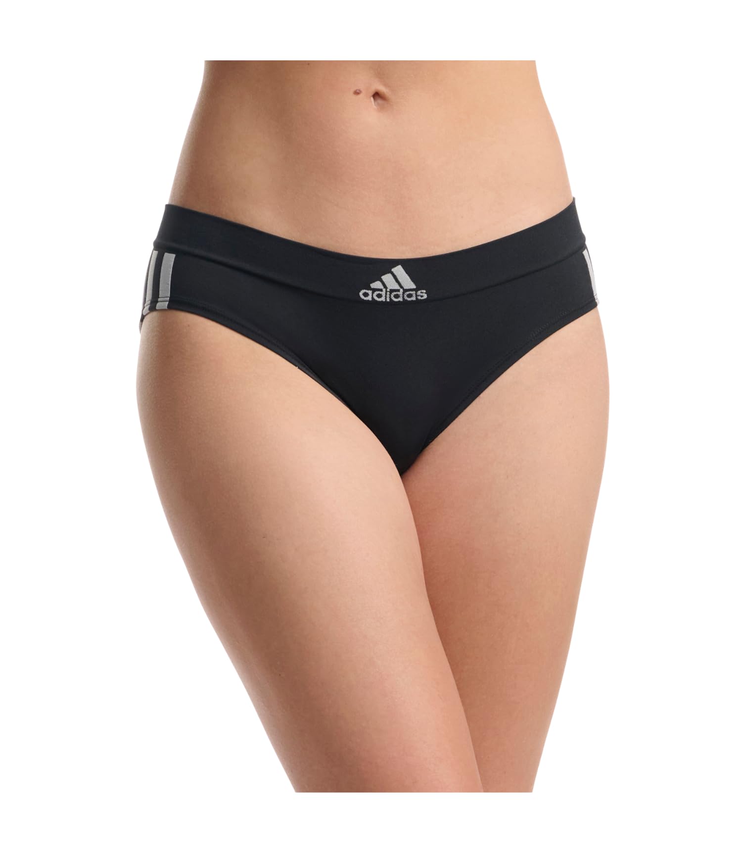 adidas Women's Seamless Hipster Underwear 3-Pack - Soft Breathable Comfort Fit Panties for Workout, Yoga & Everyday Wear