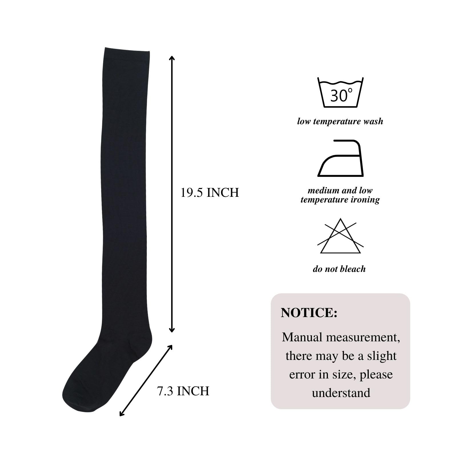 Intgoodluckycc Women's Over The Knee Socks - Thigh High Socks for Women, Long Knee High Stockings - Perfect for Winter, Cosplay & Fashion Outfits