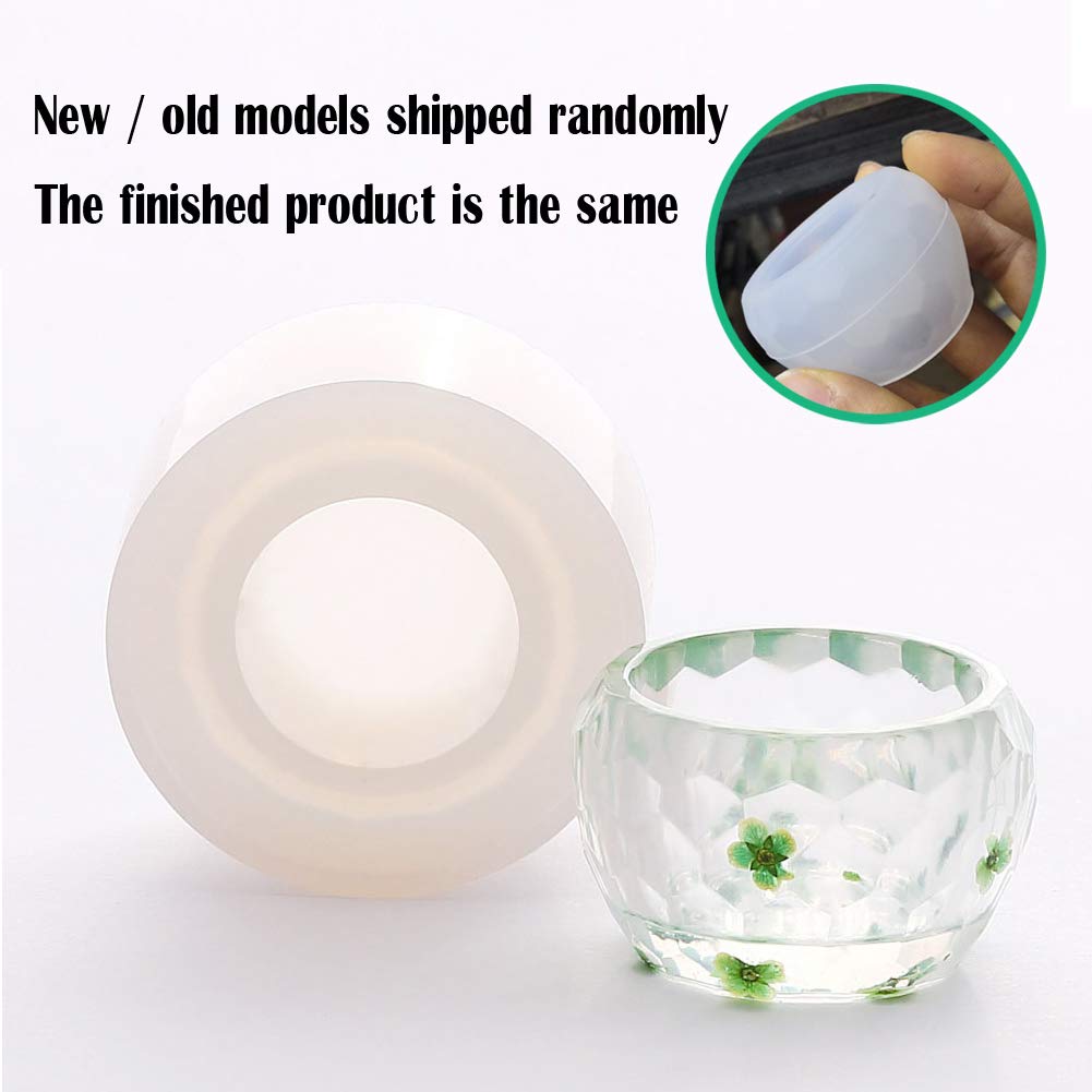 7 PCS Resin Molds for Concrete, Plaster & Clay - Beaker, Ashtray, Pen Holder Crafting Molds with Stir Bar - DIY Home Decor & Gift Making Supplies