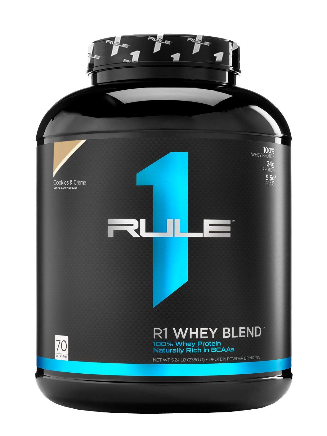 R1 Whey Blend Protein Powder - 68 Servings, Cookies & Crème Flavor for Muscle Recovery & Post-Workout Nutrition | Ideal for Gym, Fitness & Bodybuilding