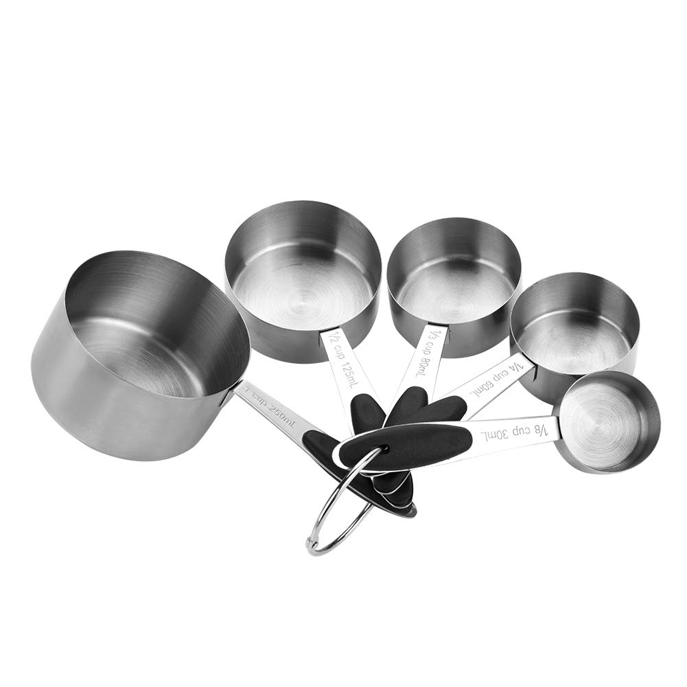 10PCS Stainless Steel Measuring Spoons & Cups Set - Multi-Color Baking Tools for Cooking, Baking & Meal Prep | Perfect for Home Kitchen & Professional Use