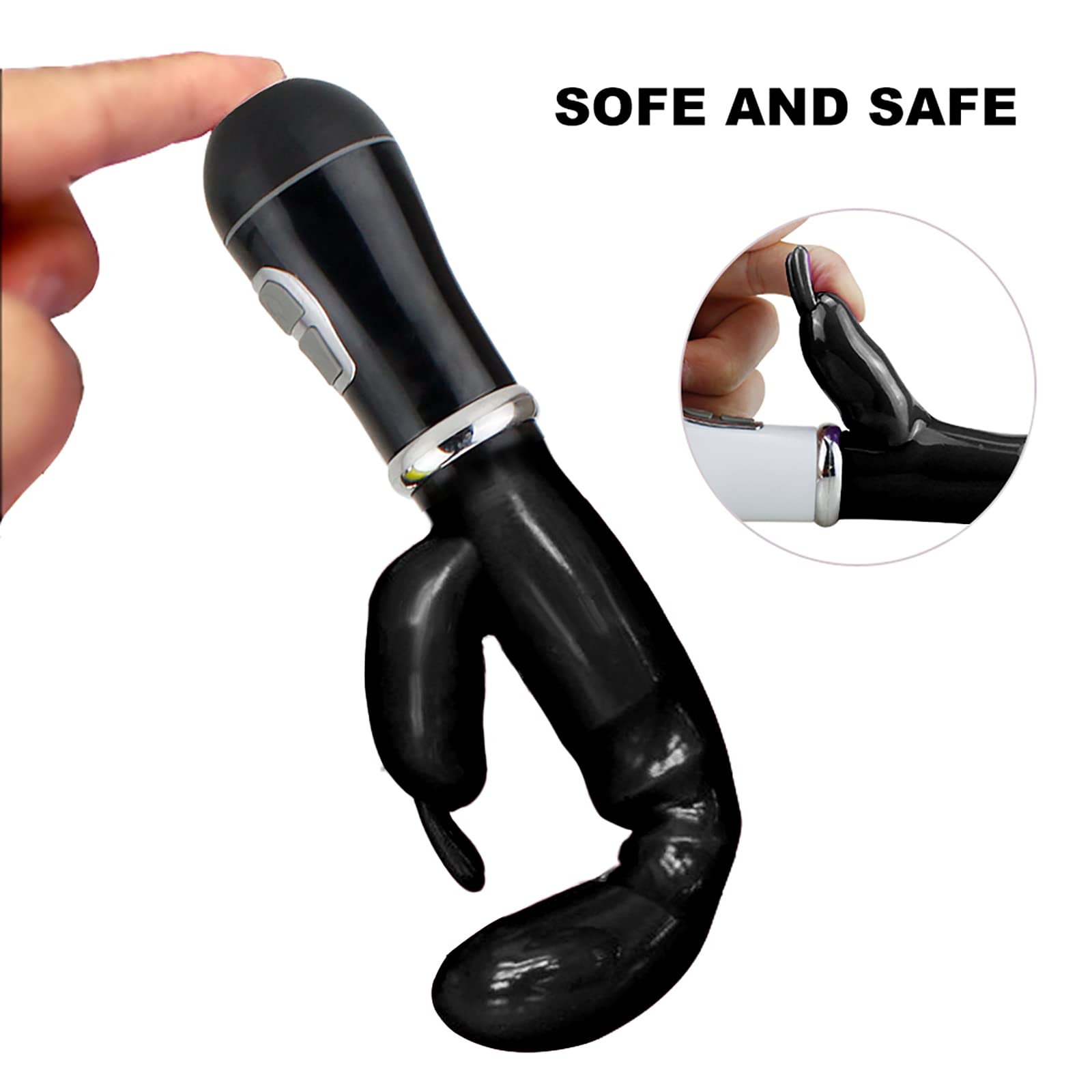Premium Rabbit Vibrator for Women - Dual Stimulation G-Spot & Clitoral Vibrator, Rechargeable Silicone Dildo with 10 Vibration Modes - Adult Sex Toy for Couples & Solo Play (Pink) - Perfect for Romantic Nights & Self-Care Moments
