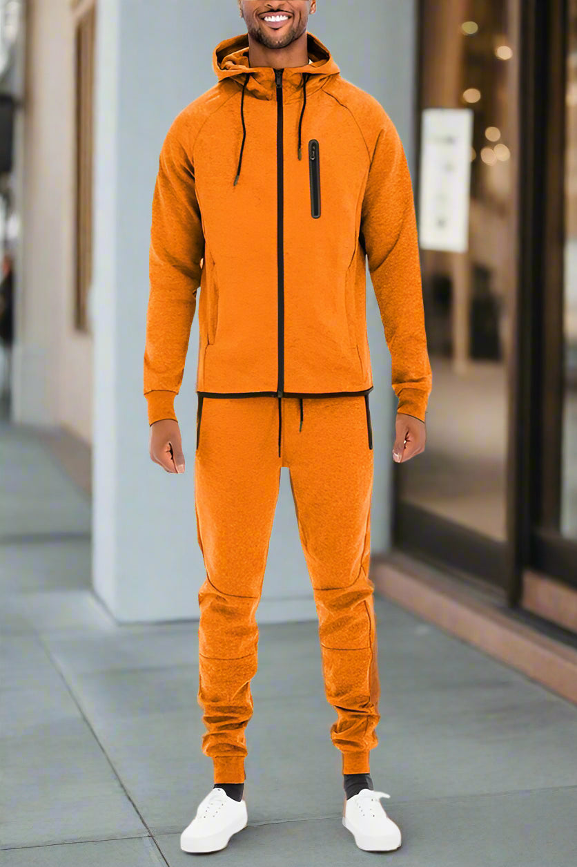 Men's Dynamic Active Track Set - Lightweight Breathable Running Jogging Outfit for Gym Workouts & Outdoor Sports