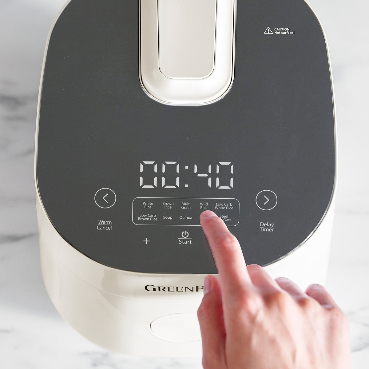 Bistro 8 Cup Low Carb Rice Cooker - Healthy Cloud Cream White Rice Maker for Keto & Diabetic Diet | Perfect for Home Kitchen & Meal Prep