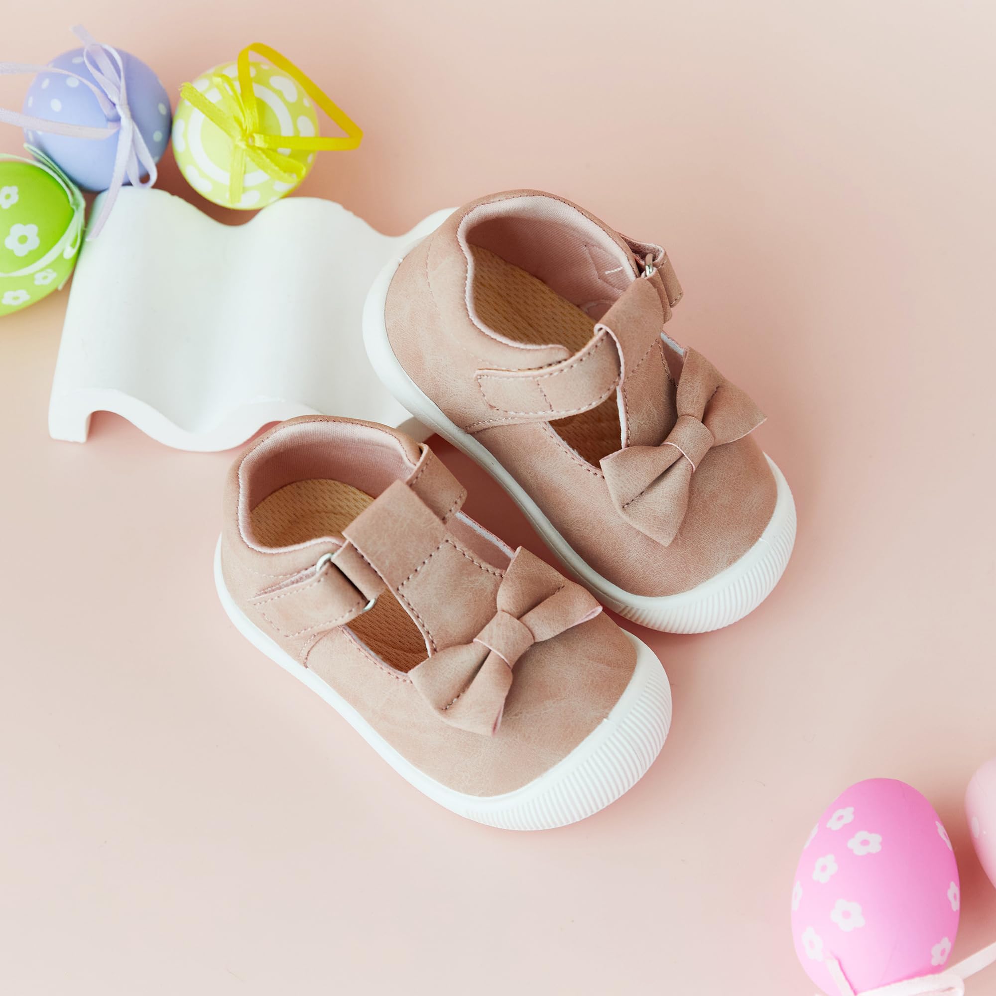 Felix & Flora Soft Sole Baby Dress Shoes for Infants - Non-Slip Rubber Sole Moccasins for First Walkers & Crib Shoes | Perfect for Special Occasions, Playtime & Everyday Wear
