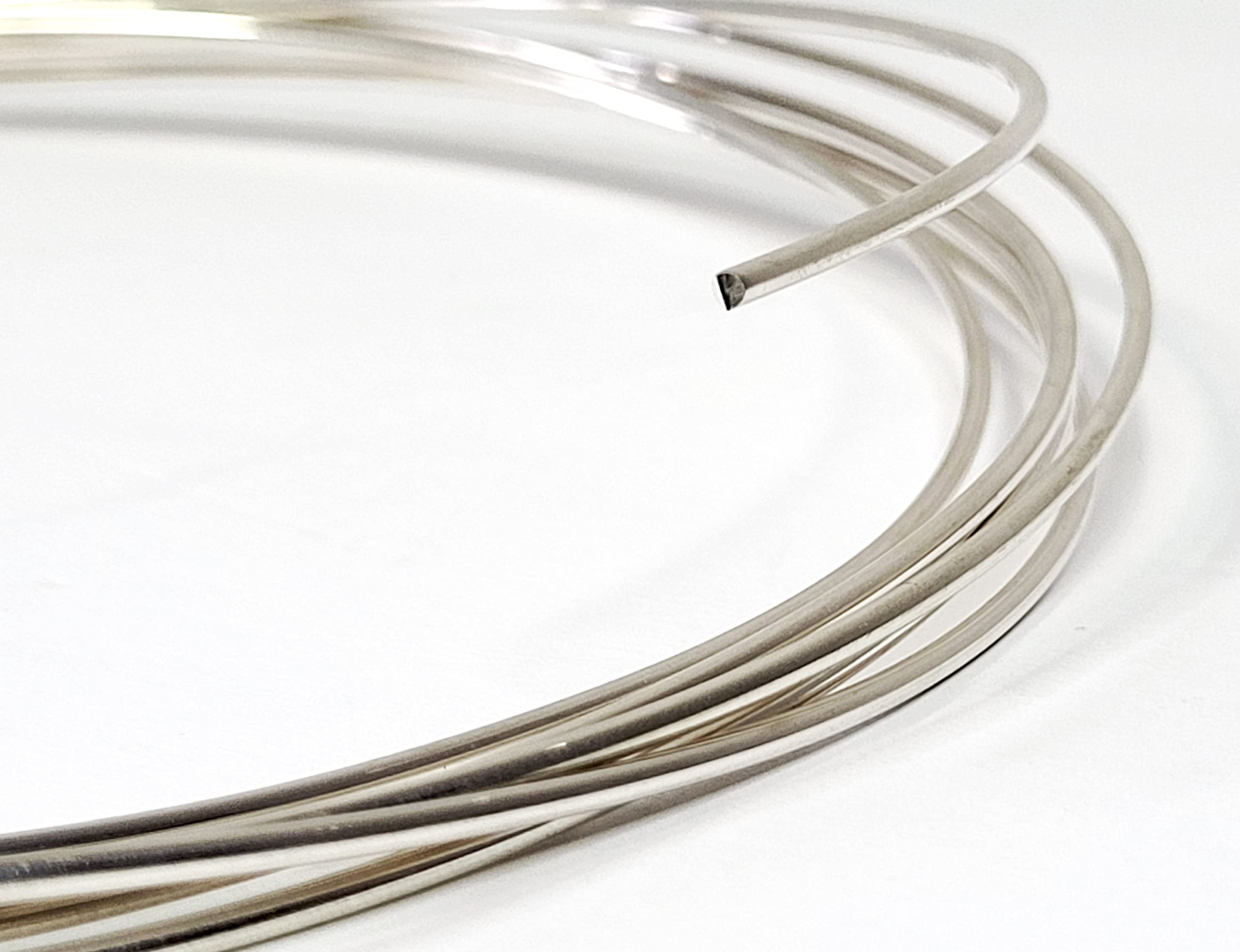 13 Gauge Round Dead Soft 925 Sterling Silver Wire - 5 Feet for Jewelry Making, DIY Crafts, Beading & Wire Wrapping - Premium Artisan Jewelry Supplies by WIZART