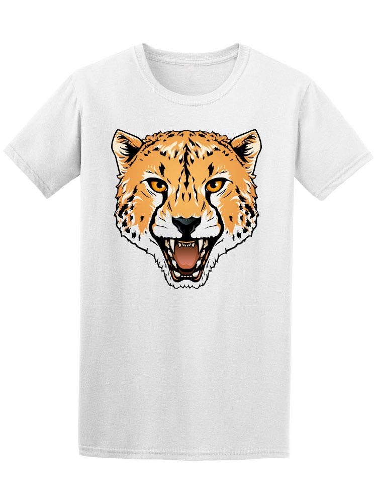 Men's Tough Cheetah Head Graphic T-Shirt - Cool Animal Print Tee for Casual Wear, Street Style & Outdoor Adventures
