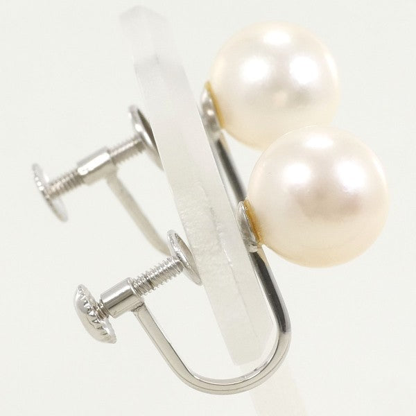 14K White Gold Pearl Earrings for Women - Elegant Stud Earrings with Genuine Pearls - Perfect for Weddings, Parties & Special Occasions