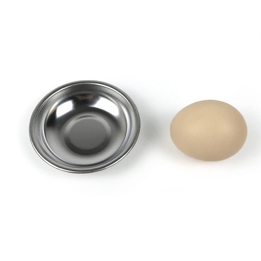 10PCS Stainless Steel Mini Appetizer Plates - 3 Inch Round Sauce Dishes for Sushi, Seasoning & Dipping - Perfect for Home Kitchen & Restaurant Serving