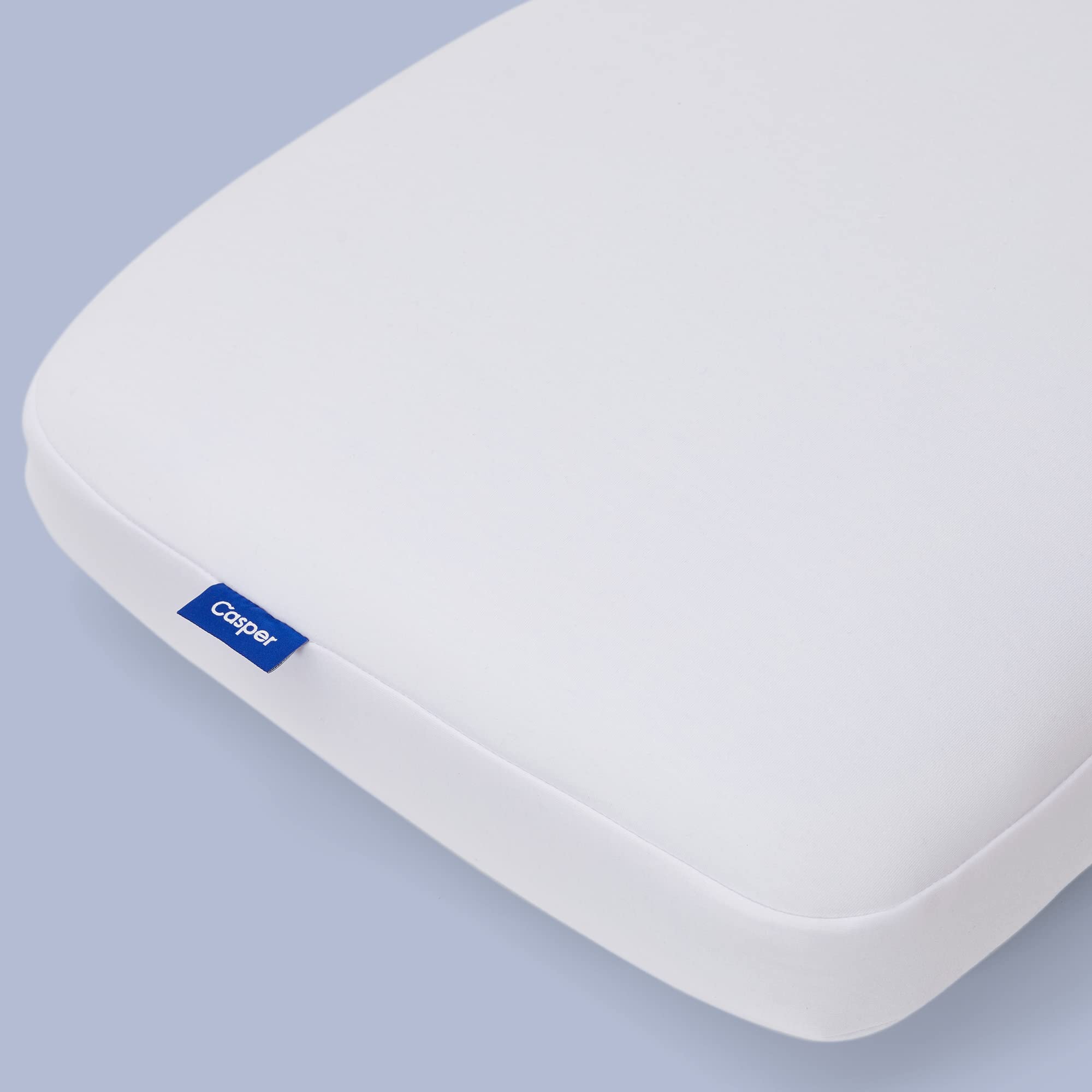 Casper Snow Foam Pillow - Standard Size, Cooling Gel Memory Foam Pillow for Side, Back & Stomach Sleepers - White - Perfect for Hot Sleepers & Night Sweat Relief