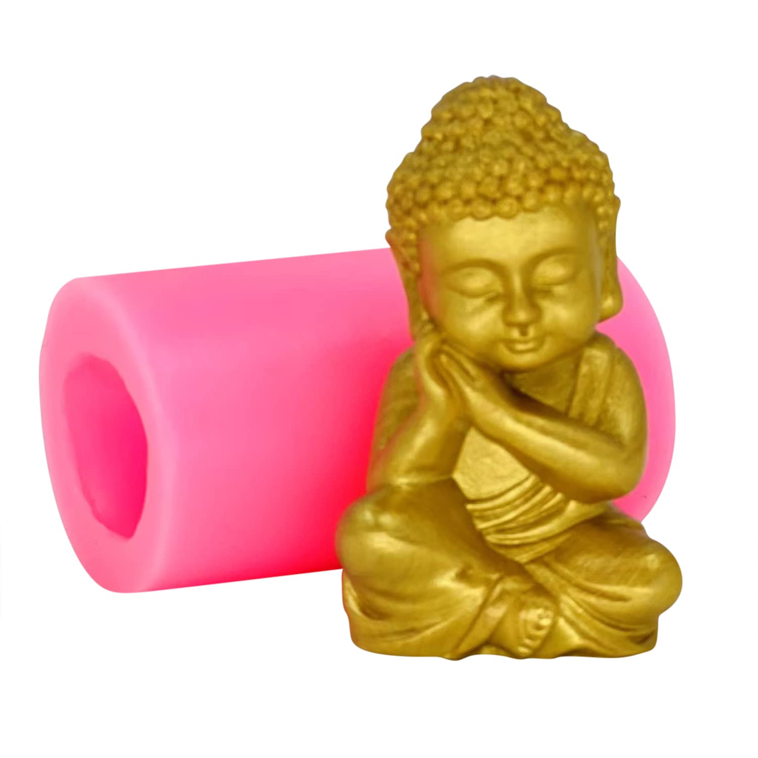 Buddha Silicone Mold for Candles, Soap Making, Resin Art & DIY Crafts - Perfect for Home Decor, Gifts & Meditation Spaces