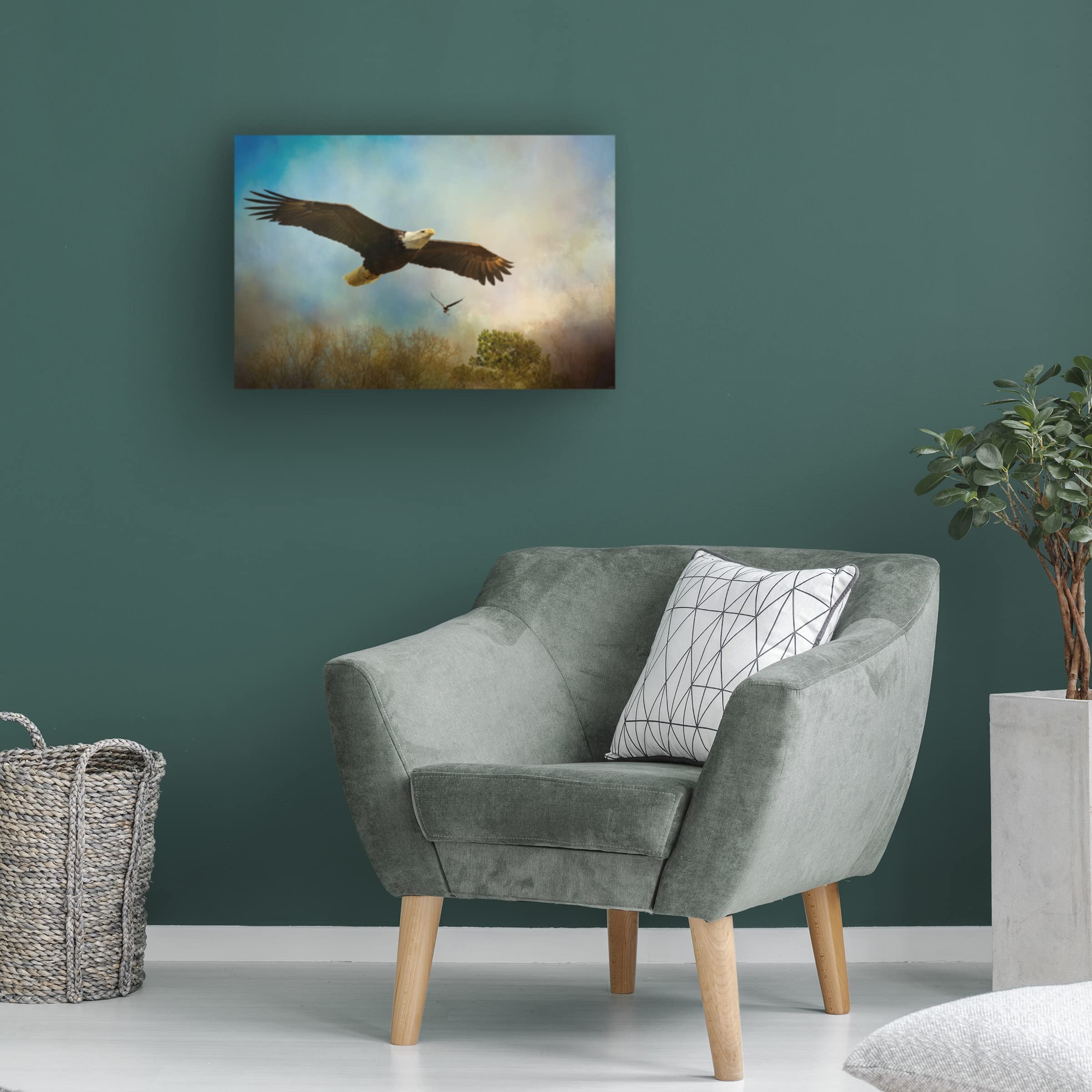 Trademark Fine Art 'Twice The Power' Canvas Wall Art by Jai Johnson - 30x47 Inches, Modern Home Decor for Living Room, Bedroom & Office
