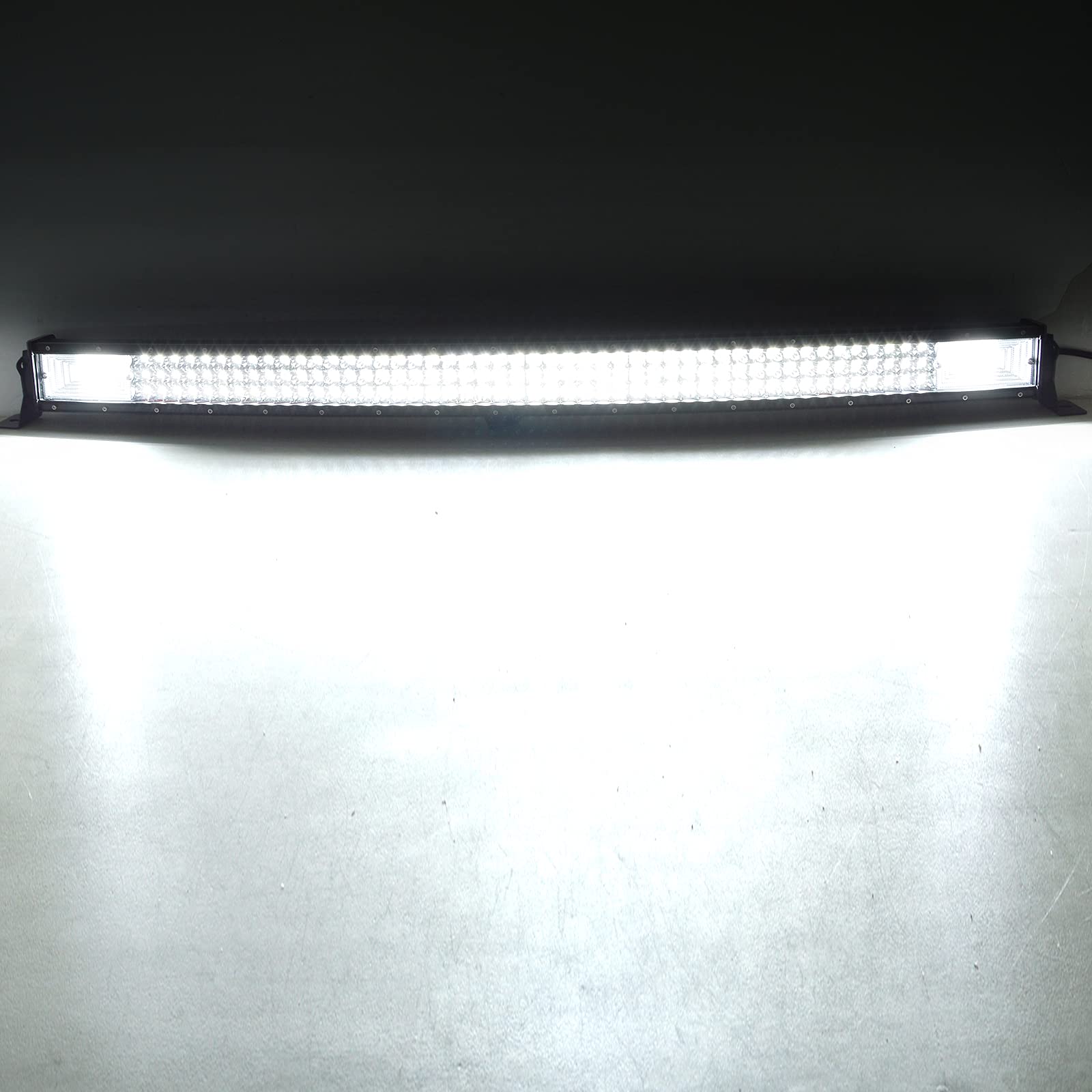 52 Inch 675W Curved LED Light Bar - Spot Flood Combo Off Road Lights with DT Connector & Wiring Harness for Pickup Trucks, ATV, UTV, SUV, Boat, 4x4 & Tractor | Perfect for Night Driving, Off-Road Adventures & Work Lighting