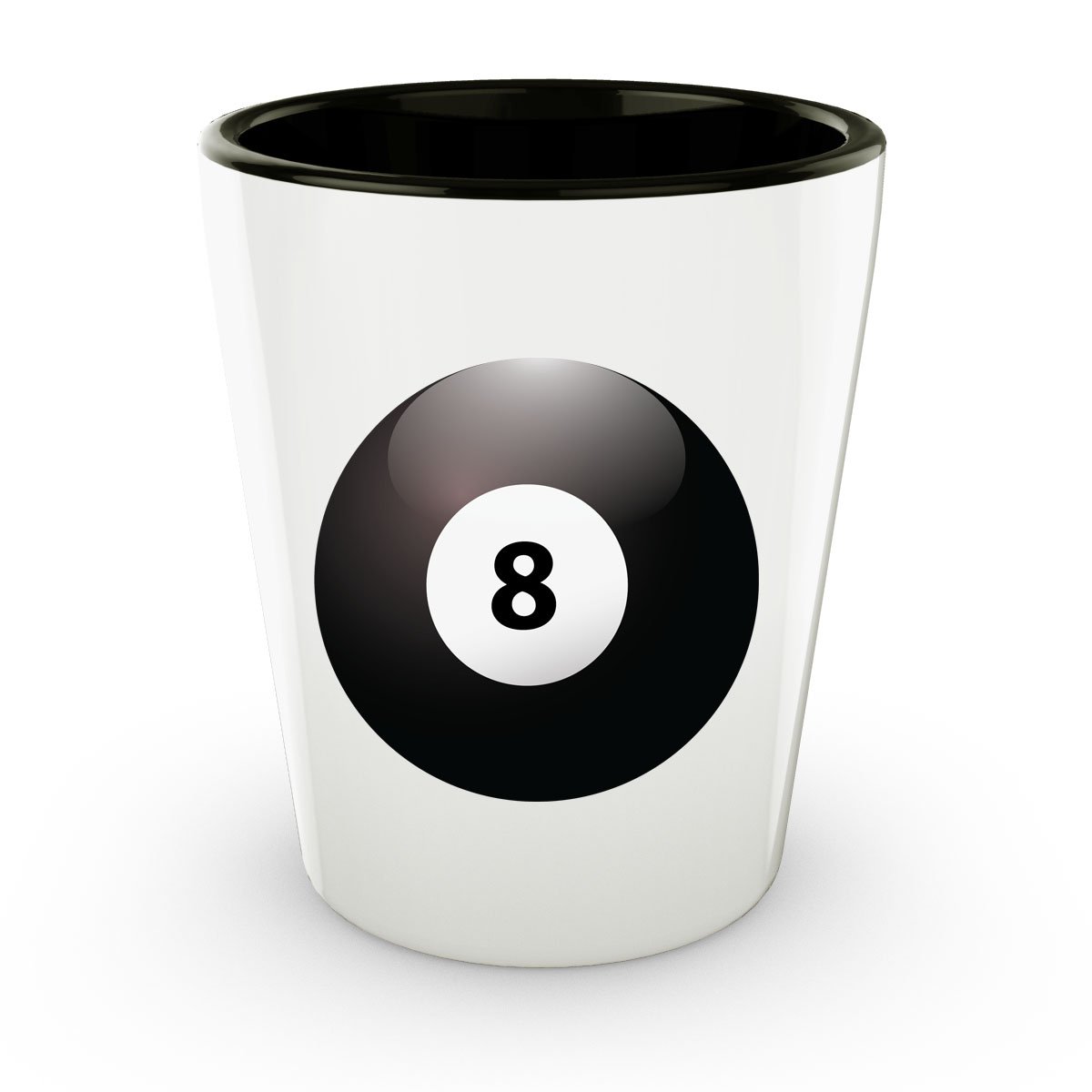 8 Ball Billiards Shot Glass - Unique Gifts for Pool Players & Billiards Enthusiasts - Perfect for Game Nights, Man Cave Decor & Party Favors