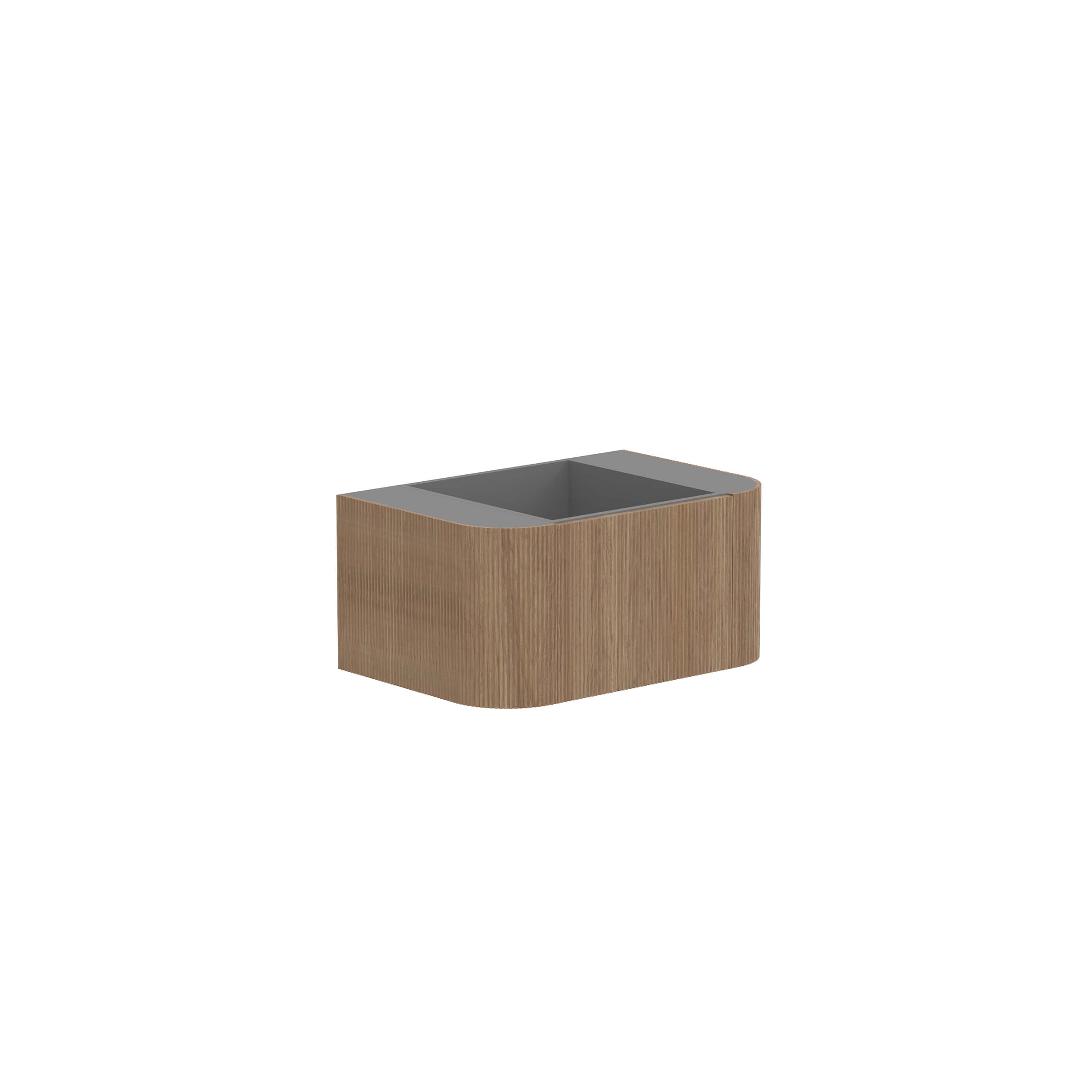 ADP Waverley Wall-Mounted Bathroom Vanity Without Top - Modern Floating Sink Cabinet for Small Spaces & Powder Rooms