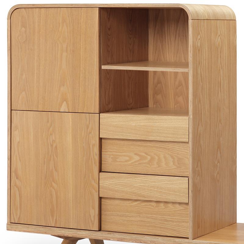 FINLEY TV Entertainment Wall Unit 1.8M Natural Wood Media Console - Perfect for Living Room Home Theater Setup & Modern Home Decor