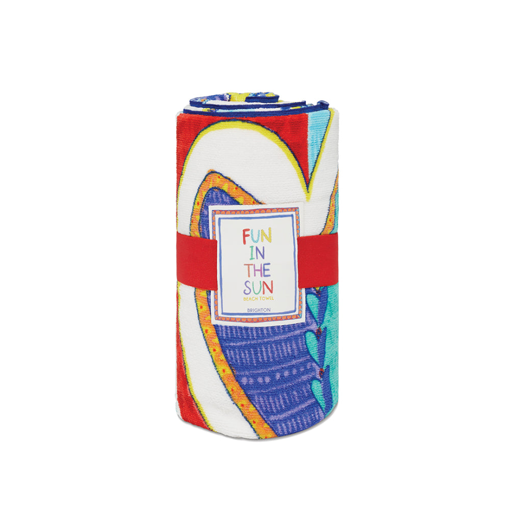 Brighton Endless Summer Beach Towel - Large, Soft & Absorbent - Free Gift with $150 Purchase - Perfect for Pool, Beach & Vacation Use