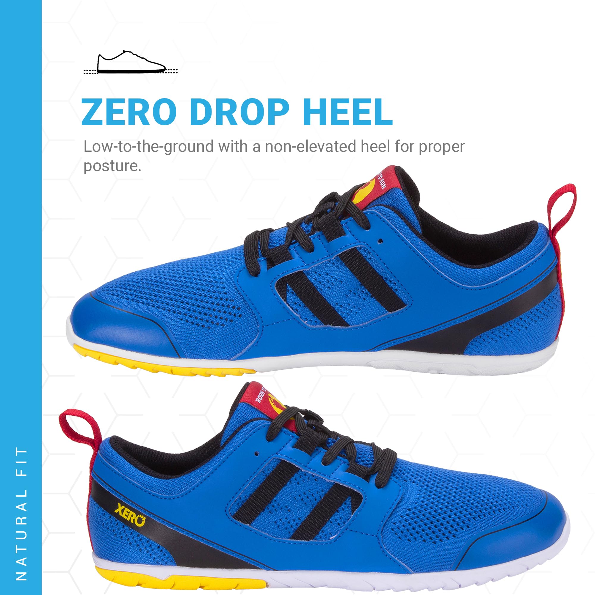 Xero Shoes Zelen Men's Barefoot Zero Drop Running Shoes - Lightweight & Flexible with Removable Insole for Natural Movement | Perfect for Trail Running, Gym Workouts & Everyday Wear