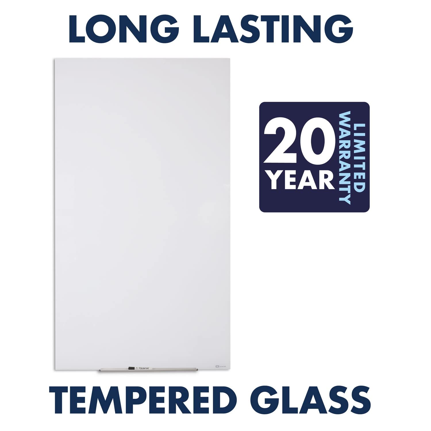 Quartet Magnetic Glass Whiteboard 28
