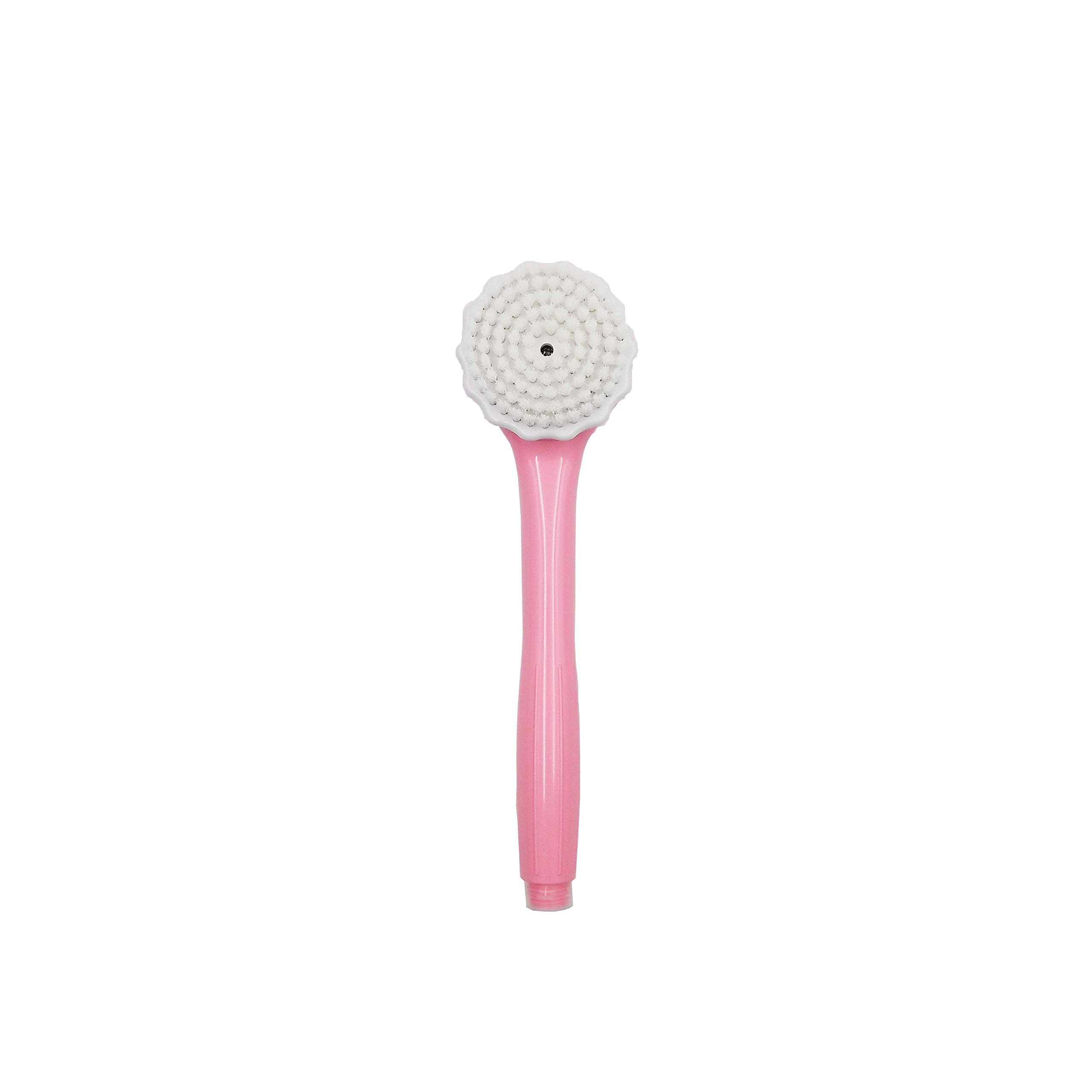 Alanbro Multi-Function Handheld Shower Head with Replaceable Body Scrubber Brush Heads - Perfect for Exfoliating, Massage & Deep Cleaning in Bathroom or Spa