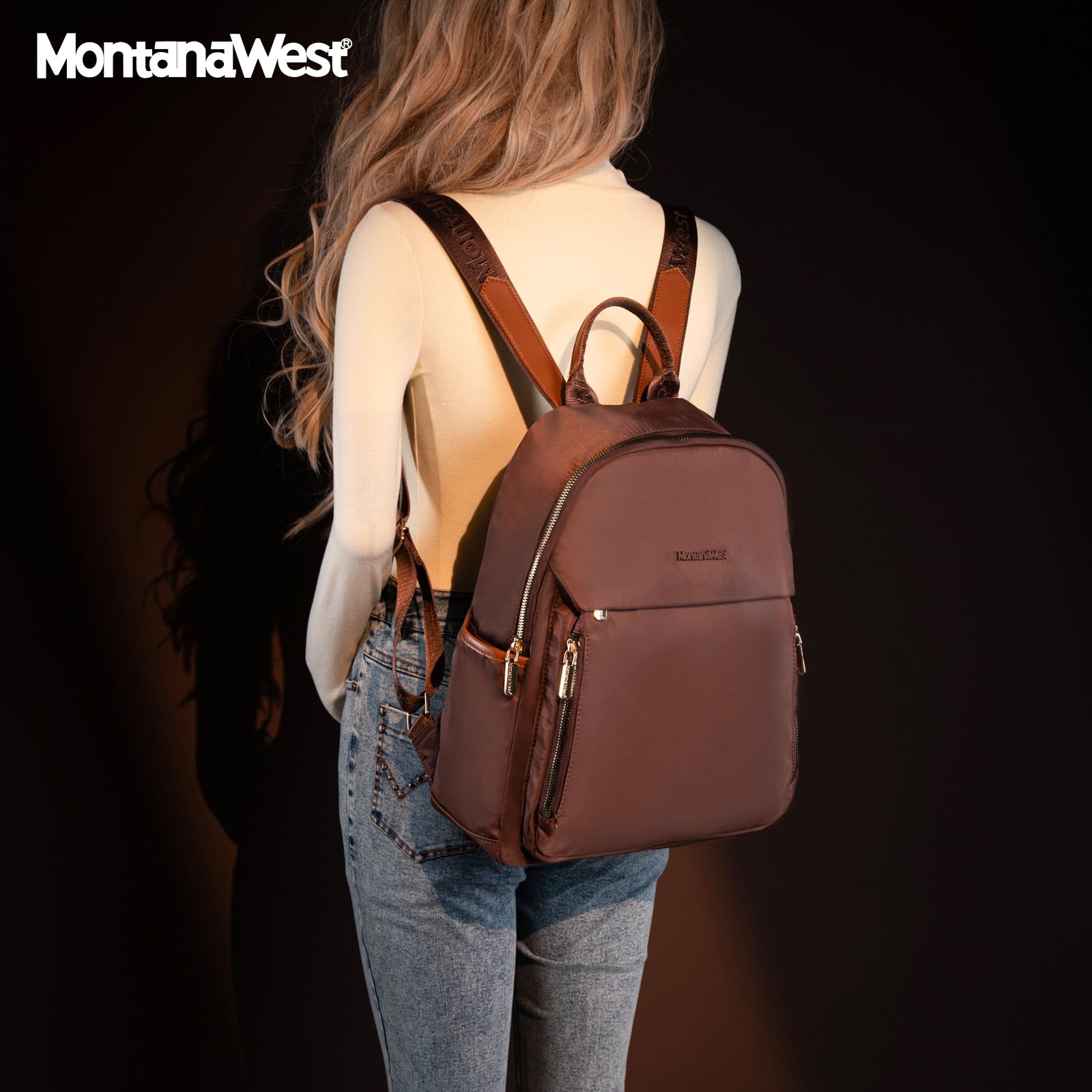 Montana West Women's Lightweight Medium Backpack Purse - Stylish Casual Daypack for 13-Inch Laptop - Perfect for Work, School & Travel Accessories