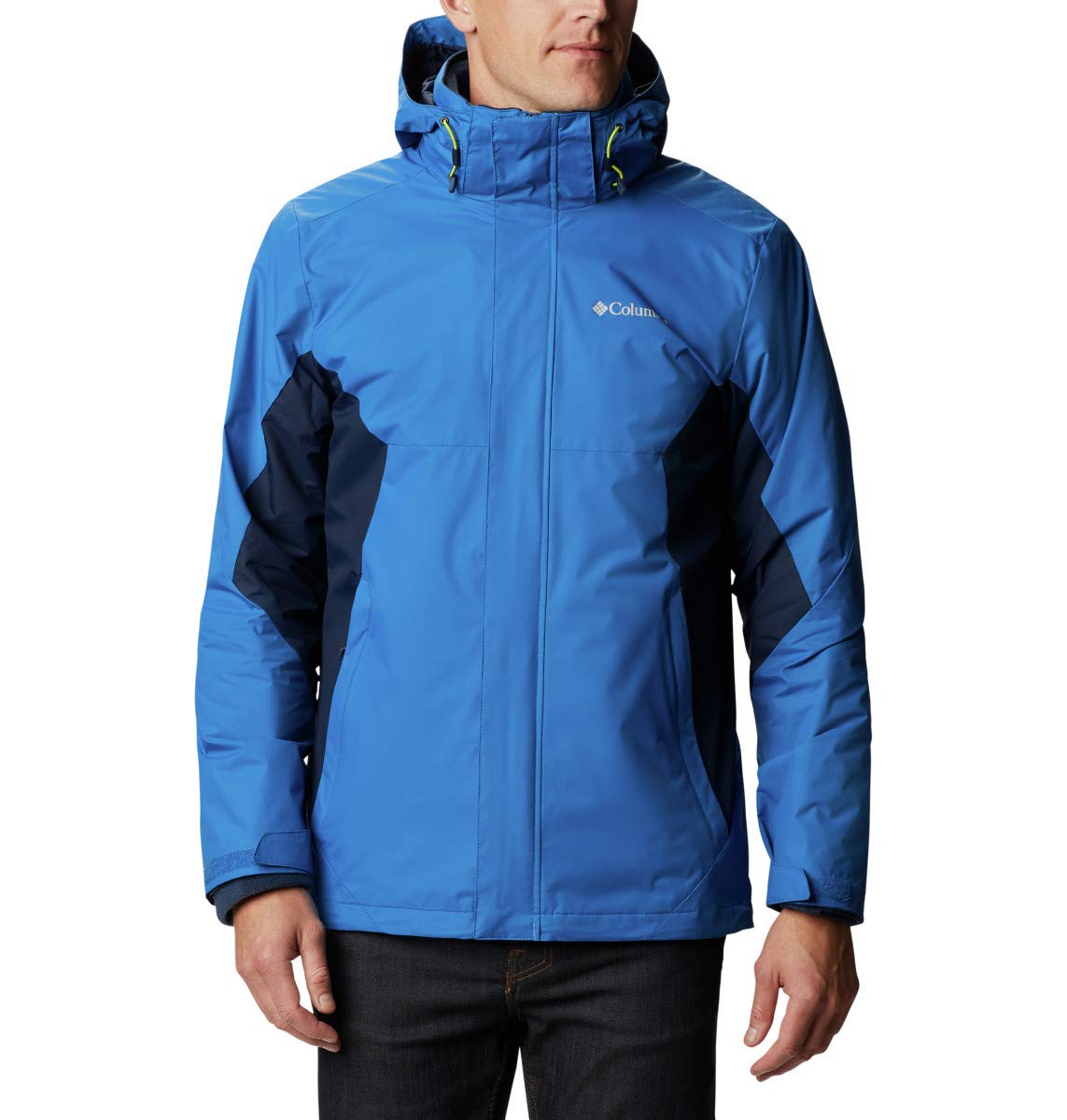 Columbia Men's Eager Air Interchange 3-in-1 Waterproof Jacket - Lightweight, Breathable Outerwear for Hiking, Camping & Outdoor Adventures