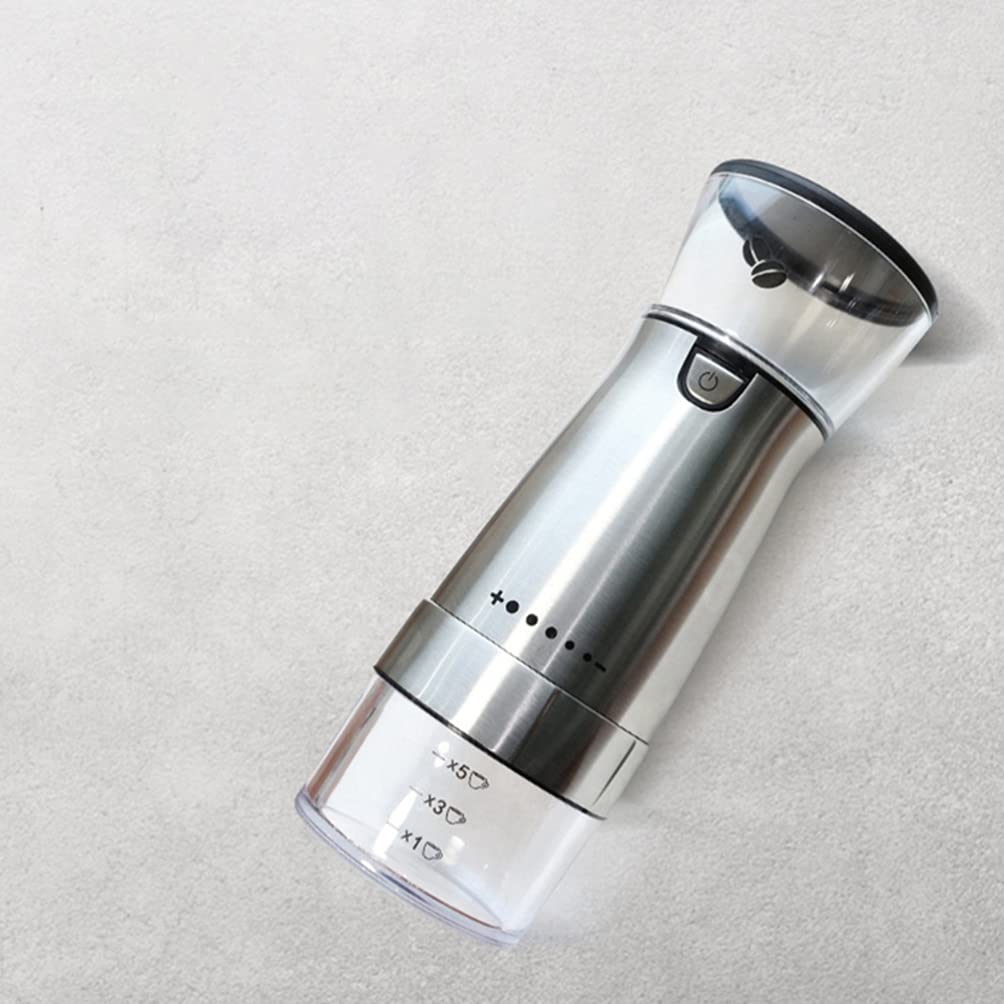 Premium Veemoon Electric Coffee Grinder - Conical Burr Mill for Fresh Ground Beans, Quiet & Fast, Perfect for Home, Kitchen, Office & Travel - Essential Coffee Machine Accessory for Espresso, French Press & Drip Coffee Makers