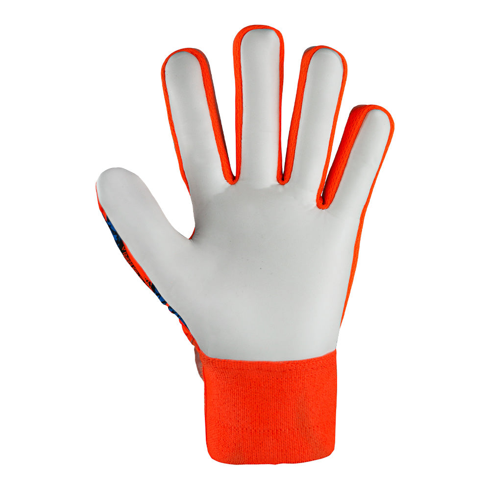 Reusch Attrakt Grip Goalkeeper Gloves - Orange/Blue - Professional Soccer Goalie Gloves for Training & Matches - Perfect for Youth & Adult Goalkeepers