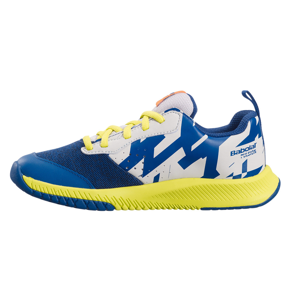 Babolat Pulsion AC Junior Tennis Shoes for Kids - Lightweight & Durable Dark Blue/Yellow Sneakers - Perfect for Tennis Training & Court Play