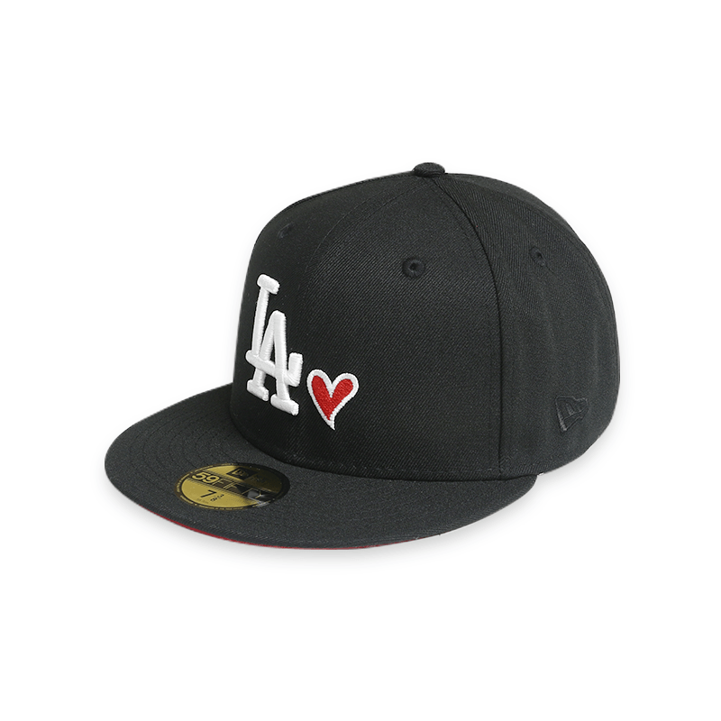 Los Angeles Dodgers 50th Anniversary Black 59FIFTY Fitted Hat for Men - Official MLB Baseball Cap for Sports Fans & Streetwear Fashion