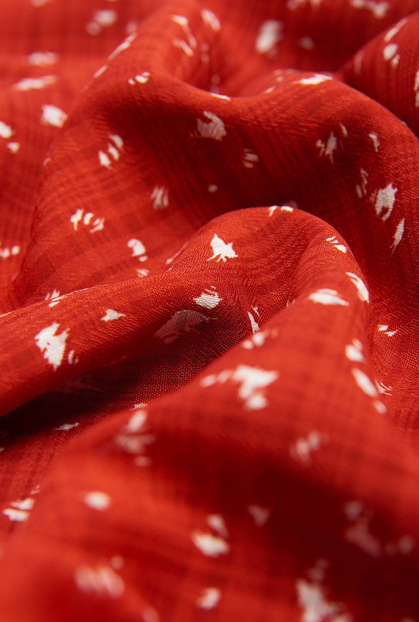 Maisy Dress - Red Floral Print Women's Summer Dress - Perfect for Beach, Vacation & Casual Outings