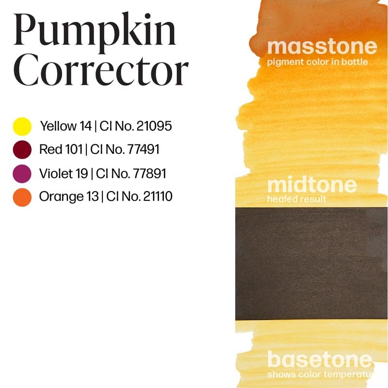 Perma Blend Pumpkin Modifier - Microblading & Tattoo Ink - Professional Orange/Yellow Vegan Ink (0.5 oz) - Perfect for Eyebrow Shading, Ombre Brows & Cosmetic Tattooing