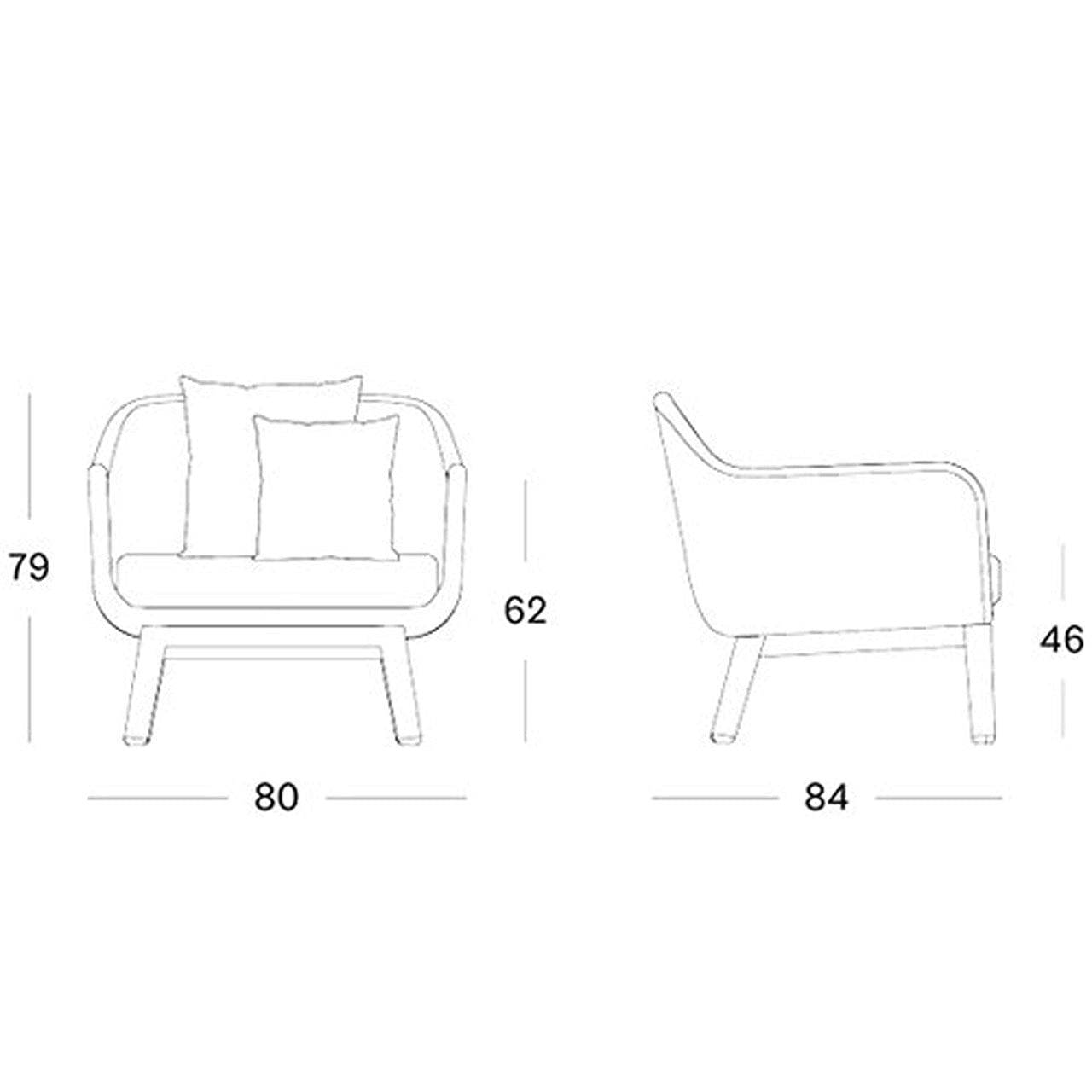 Anton Lounge Chair - Modern Comfortable Accent Chair for Living Room, Bedroom & Office - Perfect for Relaxing, Reading & Lounging