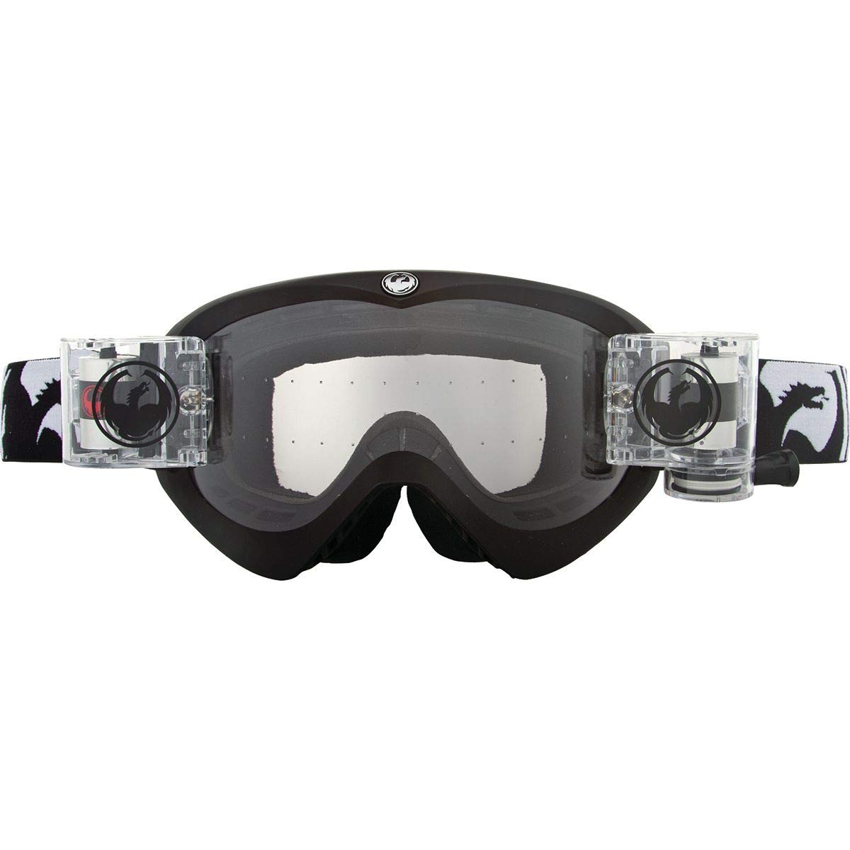 Dragon Alliance Unisex-Adult NFXS Ski Snowboard Goggles (Black/Clear Rapid Roll Lens, One Size) - Perfect for Skiing, Snowboarding & Winter Sports