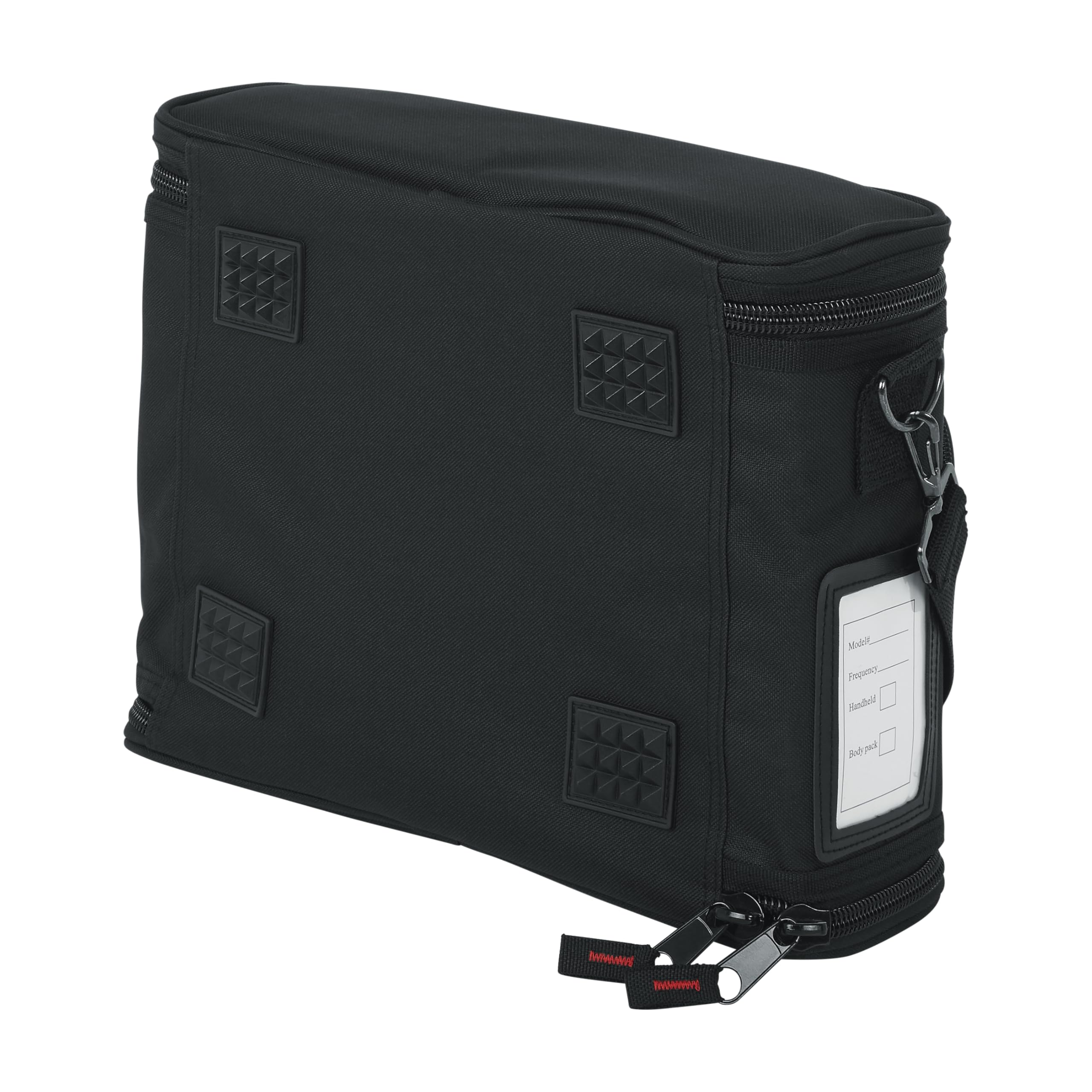 Gator Cases GM-1W Padded Nylon Carry Bag for Single Wireless Microphone System - Secure Storage for Receiver, Body Pack & Mic with Antenna - Perfect for Live Performances, Studio Sessions & Traveling Musicians
