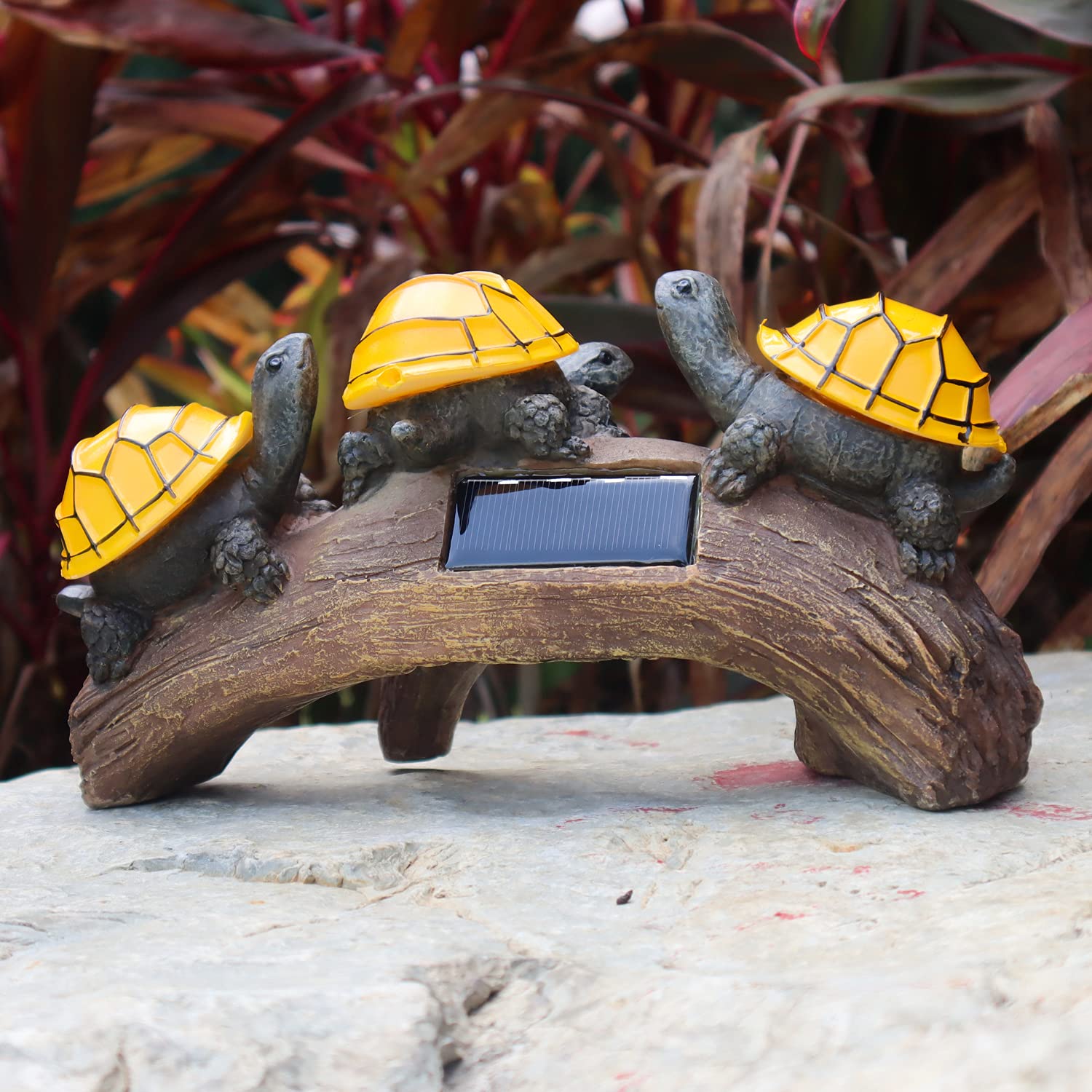 Solar Powered LED Turtle Garden Lights - Waterproof Outdoor Figurine Statues for Yard, Pathway, Walkway & Patio Decor | Perfect for Garden Landscaping, Backyard Lighting & Nighttime Ambience