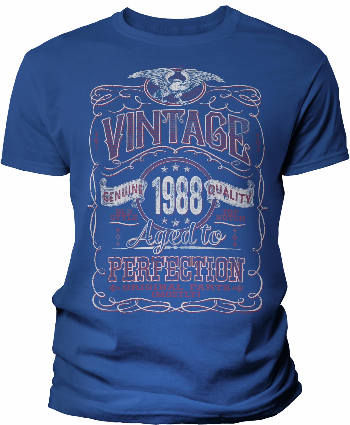 Vintage 1988 Aged to Perfection 37th Birthday Gift T-Shirt for Men - Funny 37 Year Old Present Idea - Perfect for Parties & Celebrations