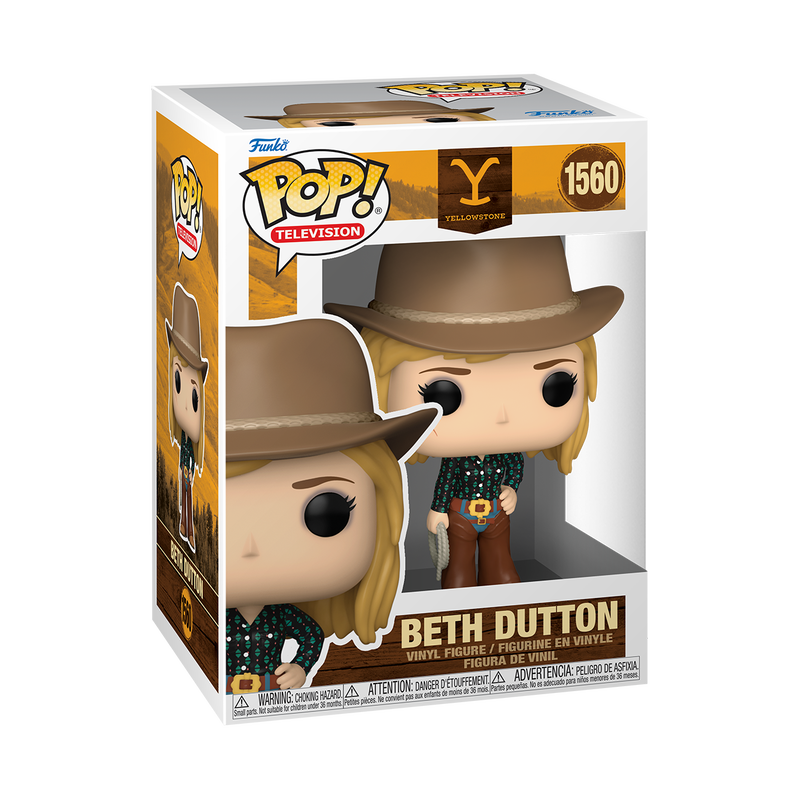 Beth Dutton with Lasso Funko POP! Vinyl Figure #1560 - Yellowstone TV Show Collectible with Protector Case - Perfect for Fans, Display & Gift Giving
