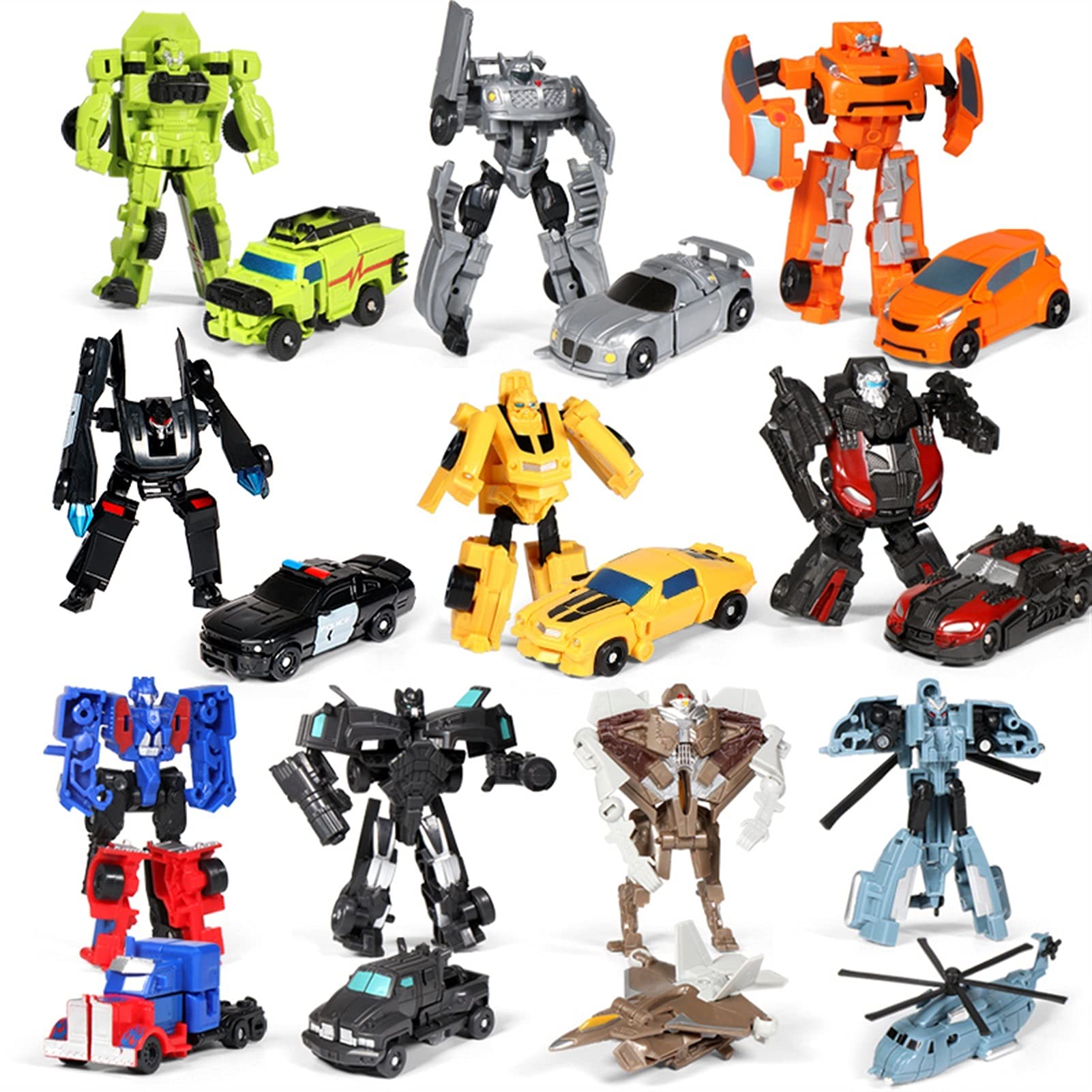 WJYLM 10-in-1 Robot Transformer Toy - KO Hornet Warrior Leader Dynamos Autobots Transforming King Kong Action Figure for Kids | Perfect for Role Play, Collecting & STEM Learning