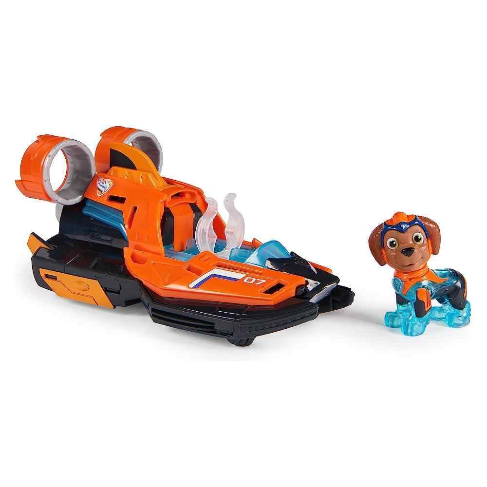 Paw Patrol The Mighty Movie Zuma Hovercraft Toy - Kids Water Rescue Vehicle Playset for Bath Time & Pool Fun - Official Licensed Merchandise for Boys & Girls Ages 3+