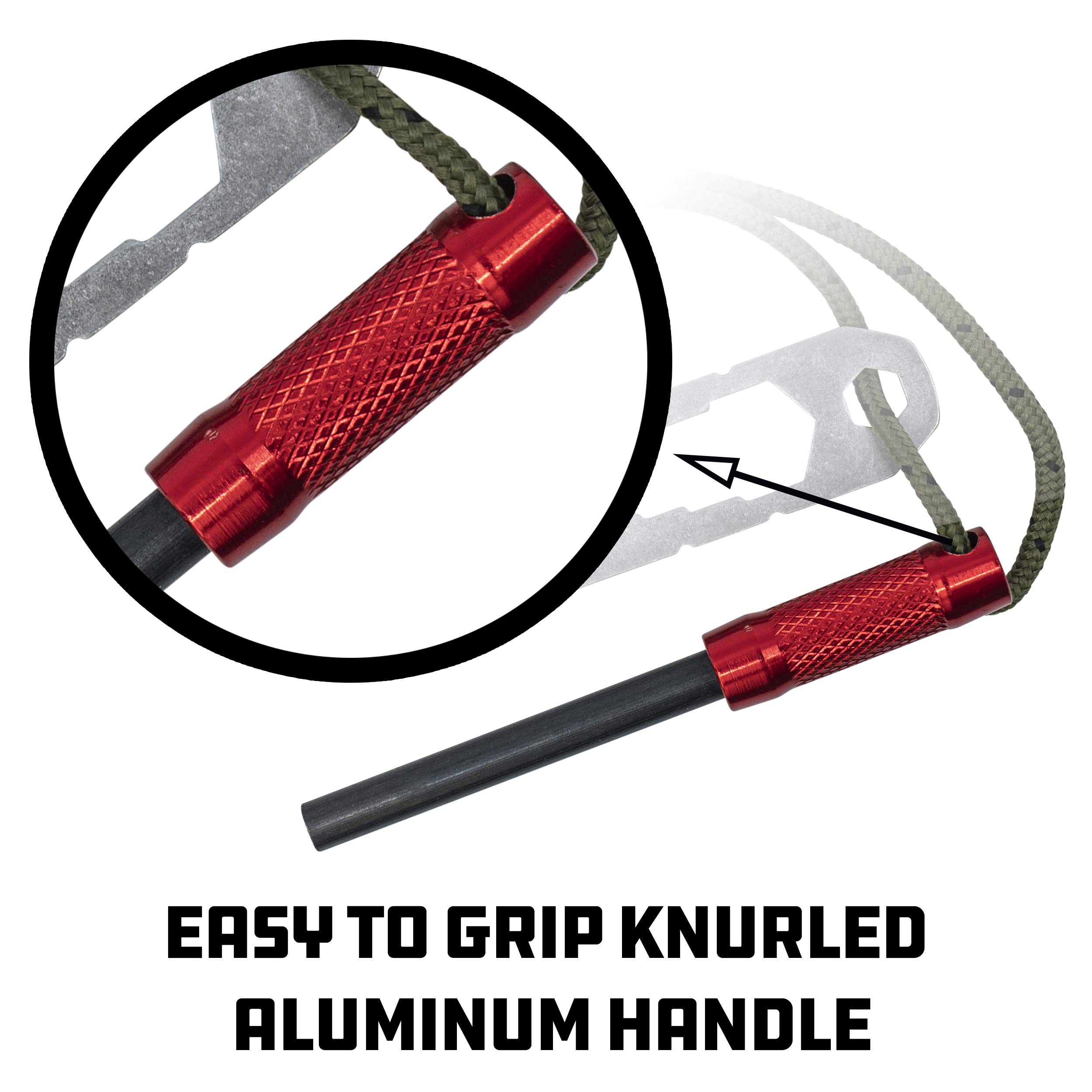 UCO Survival Fire Starter with Tinder and Multi-Tool - Emergency Fire Starter Kit for Camping, Hiking & Outdoor Adventures